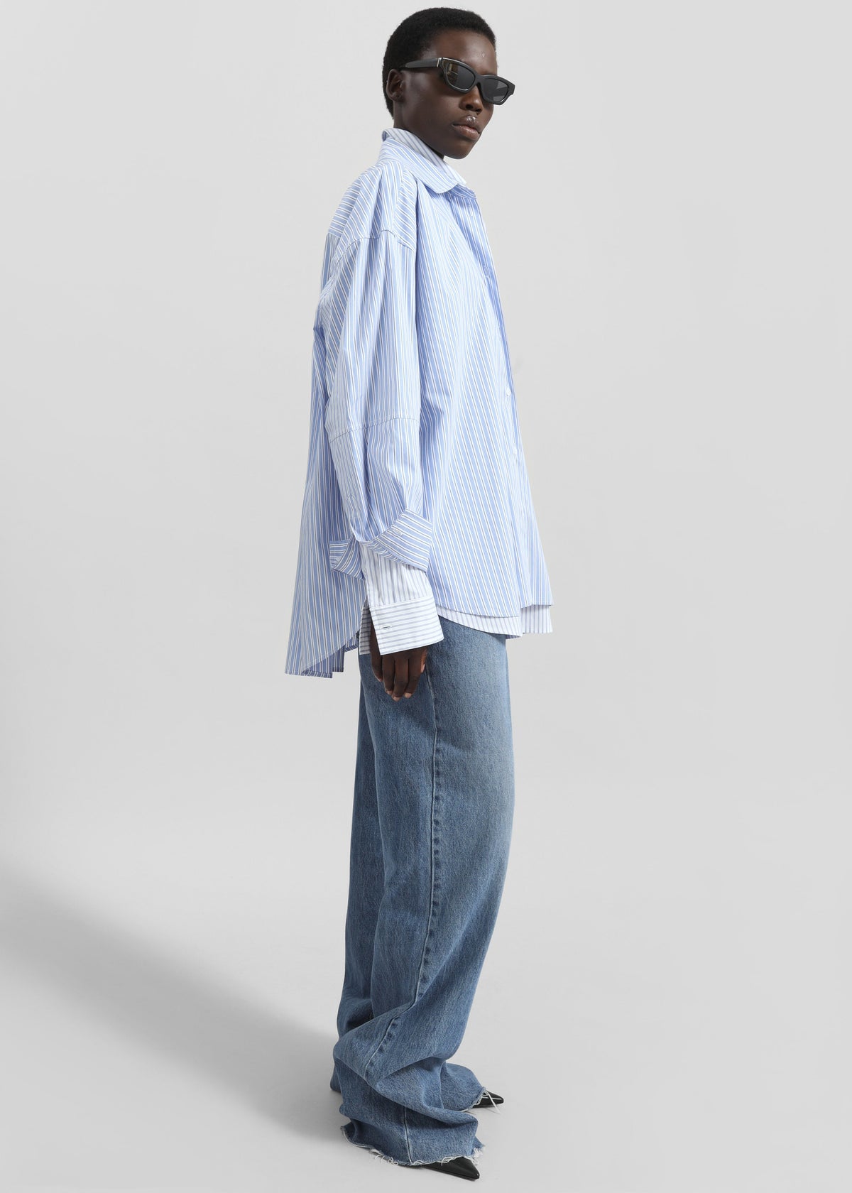 Lienz Double Shirt - Blue/White Stripe - 5