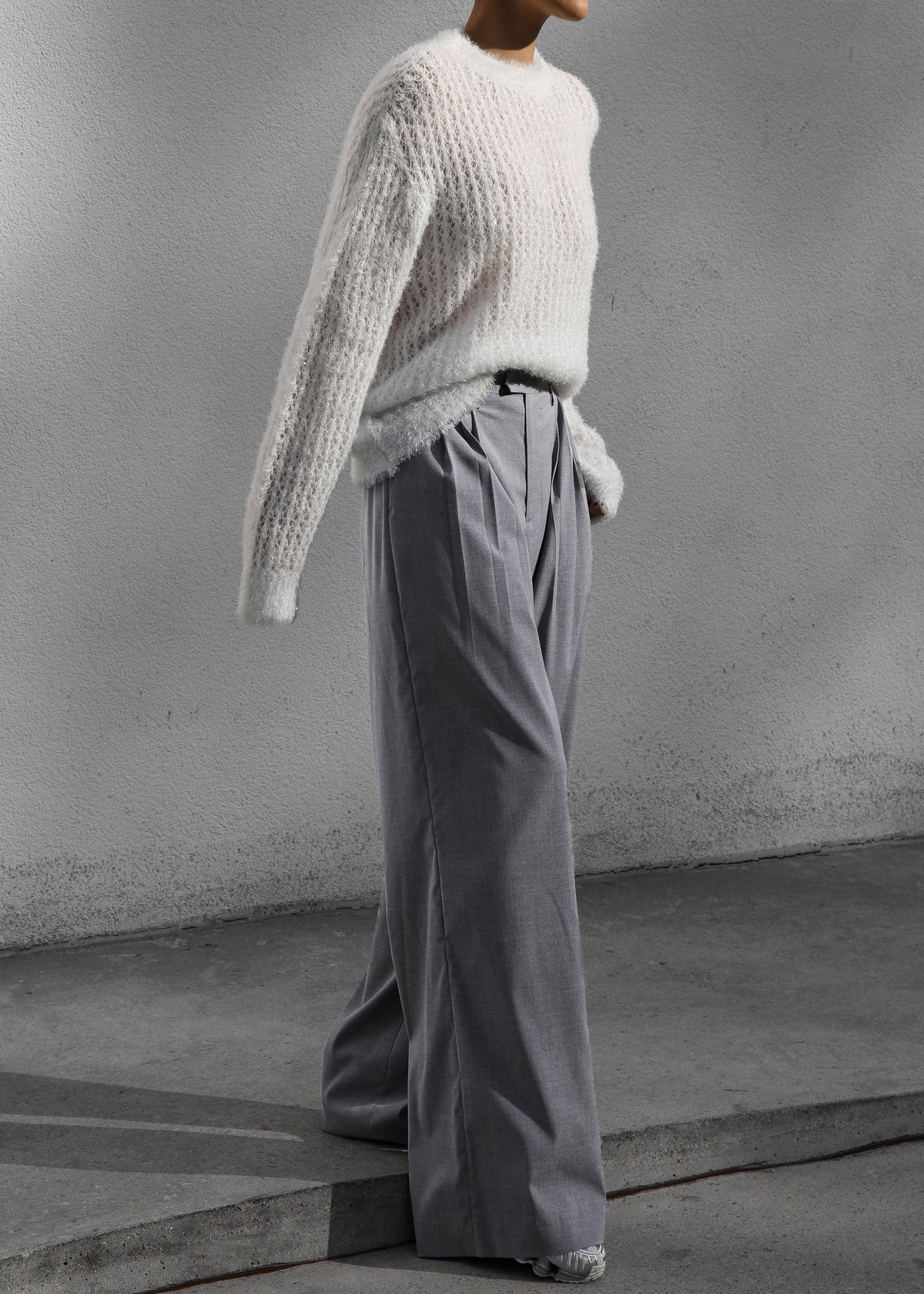 Linna Trousers - Light Grey - 4