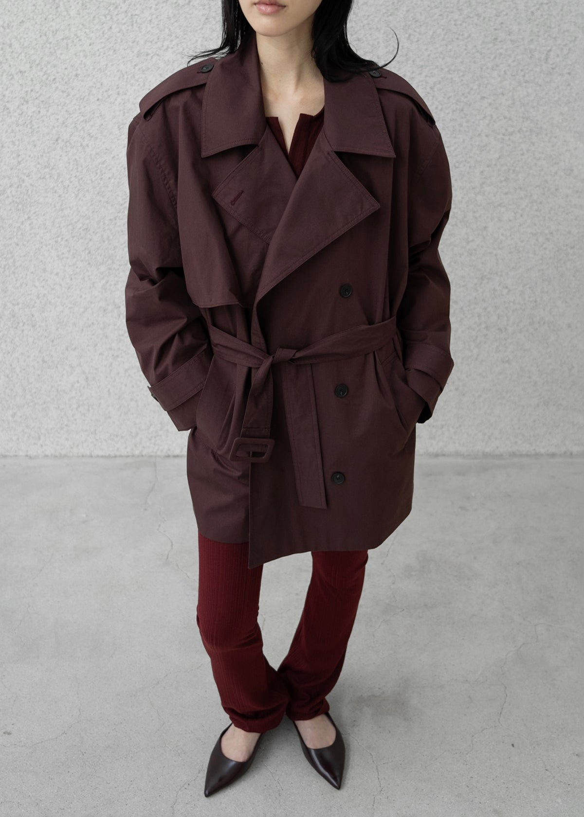 Lisburn Short Trench - Burgundy - 15