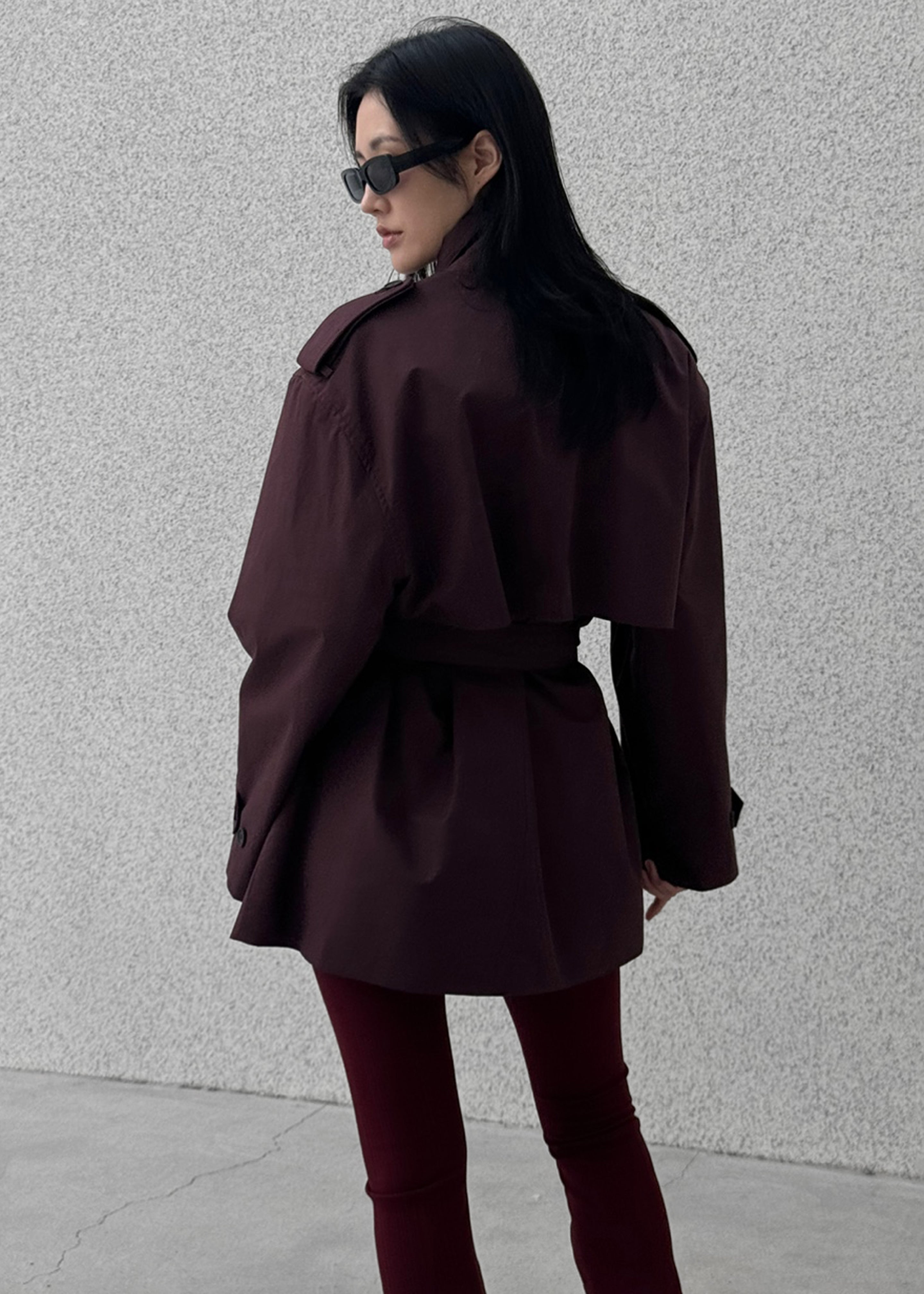 Lisburn Short Trench - Burgundy - 12