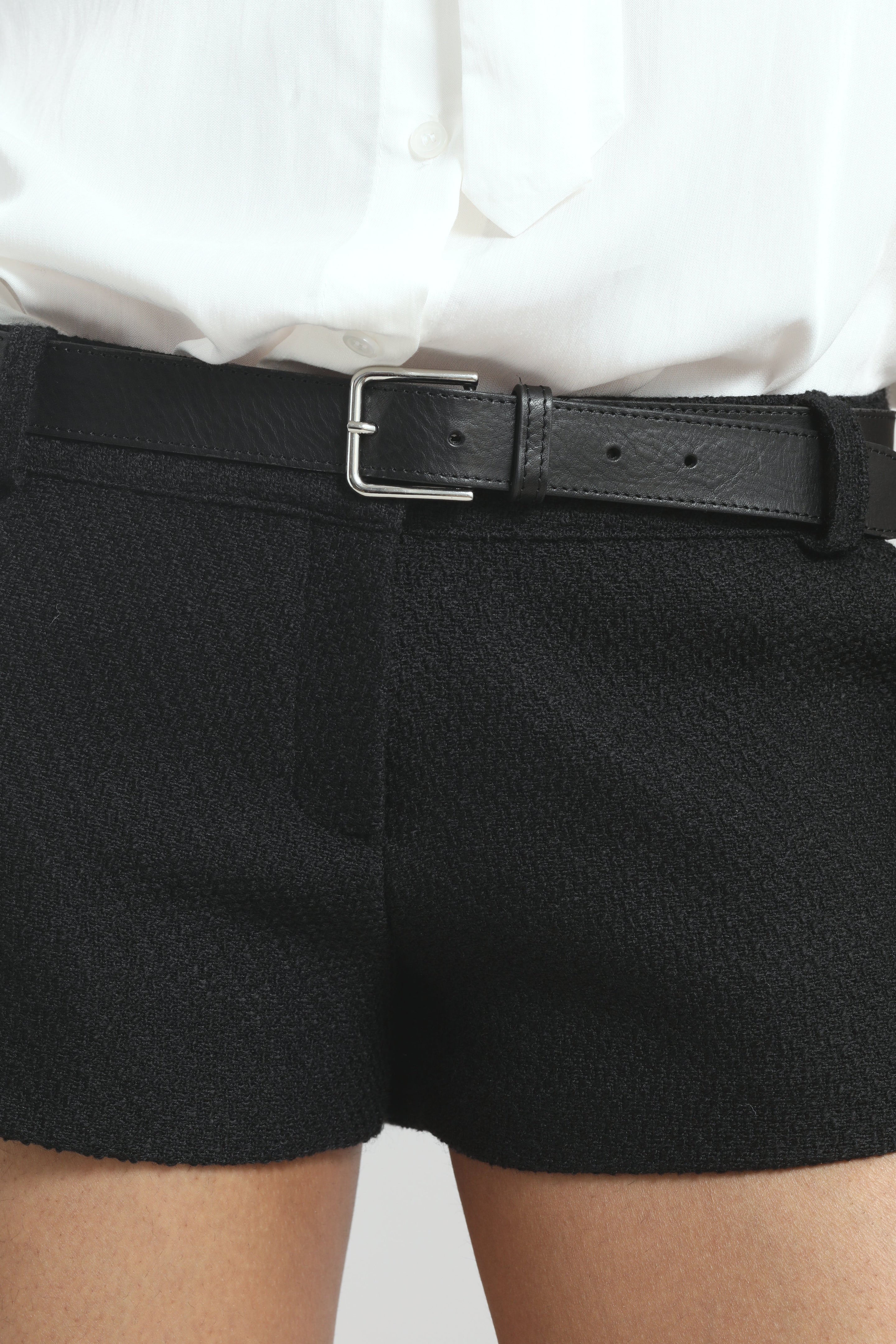 Lisette Tweed Hot Pants - Black - 5