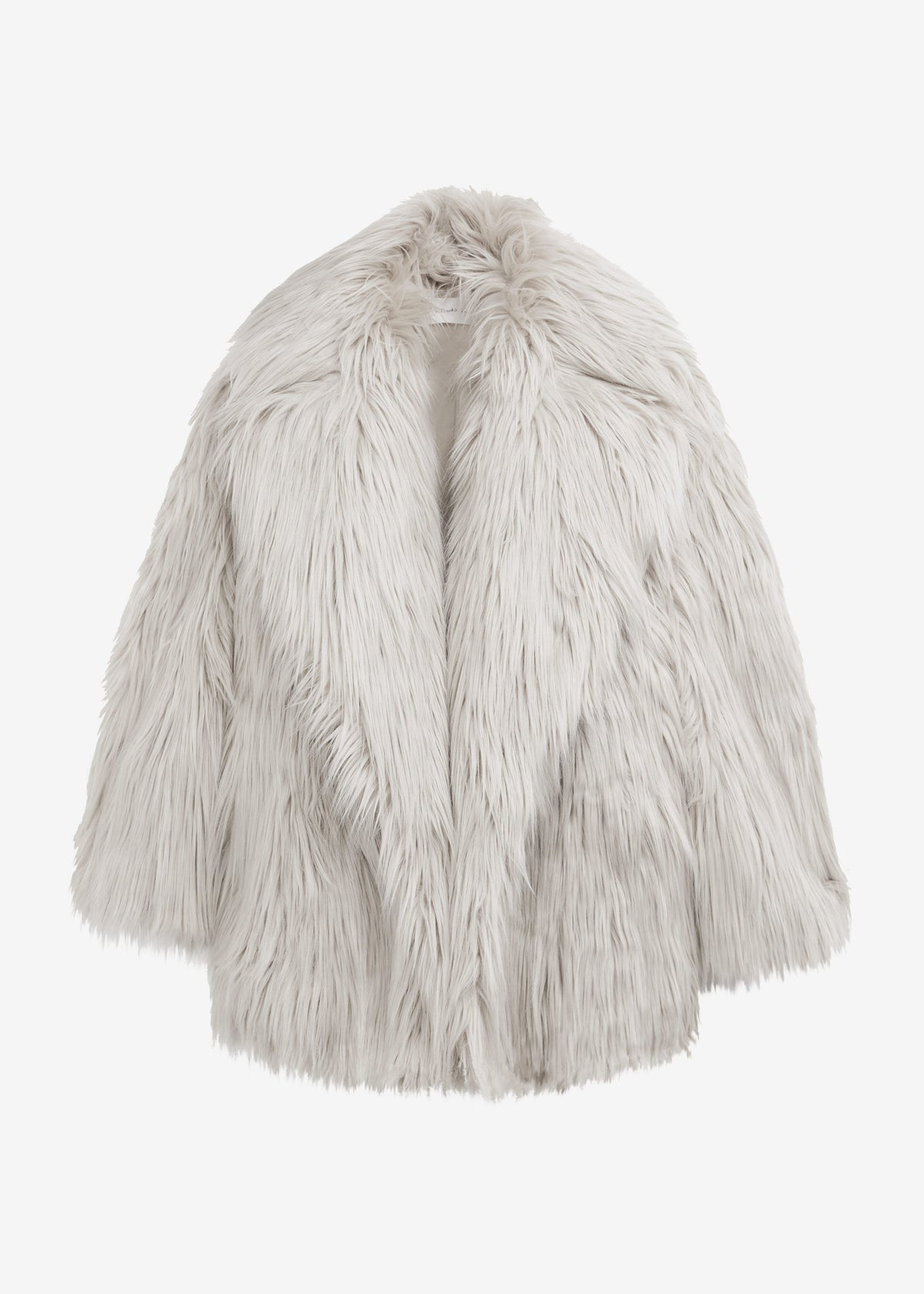 Liza Short Faux Fur Coat - Grey - 9