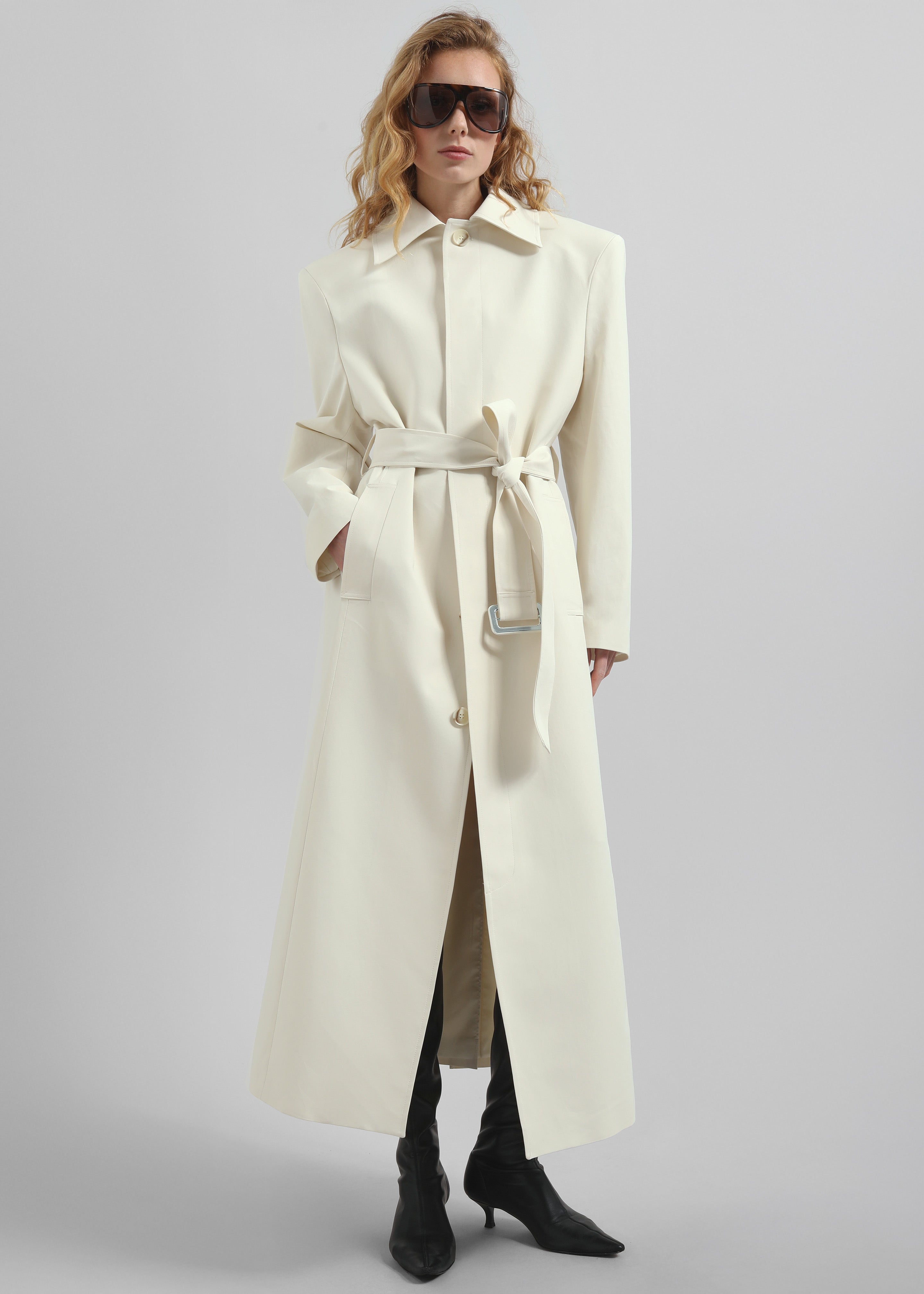 Lolland Long Coat - Ivory - 4