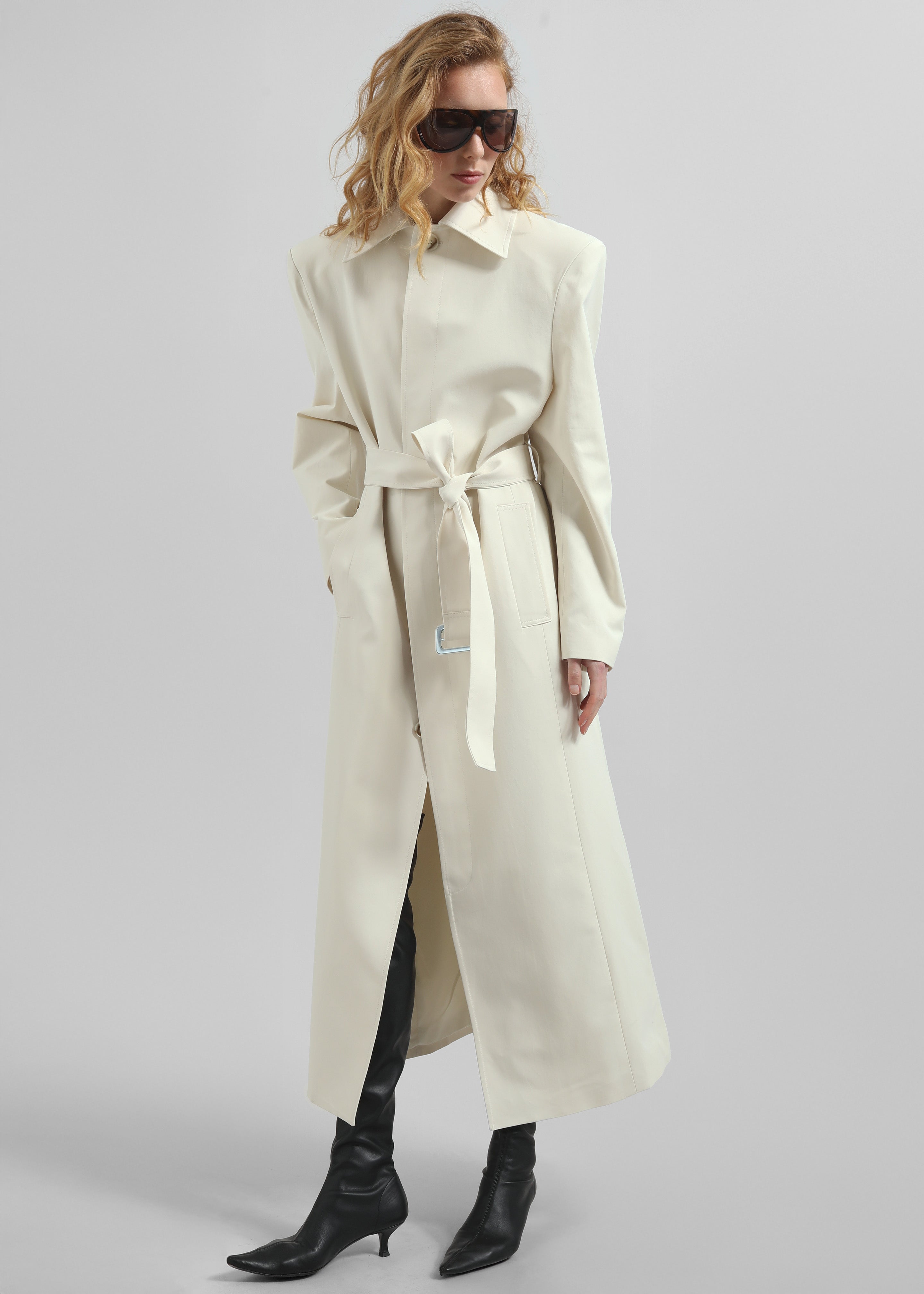 Lolland Long Coat - Ivory - 5