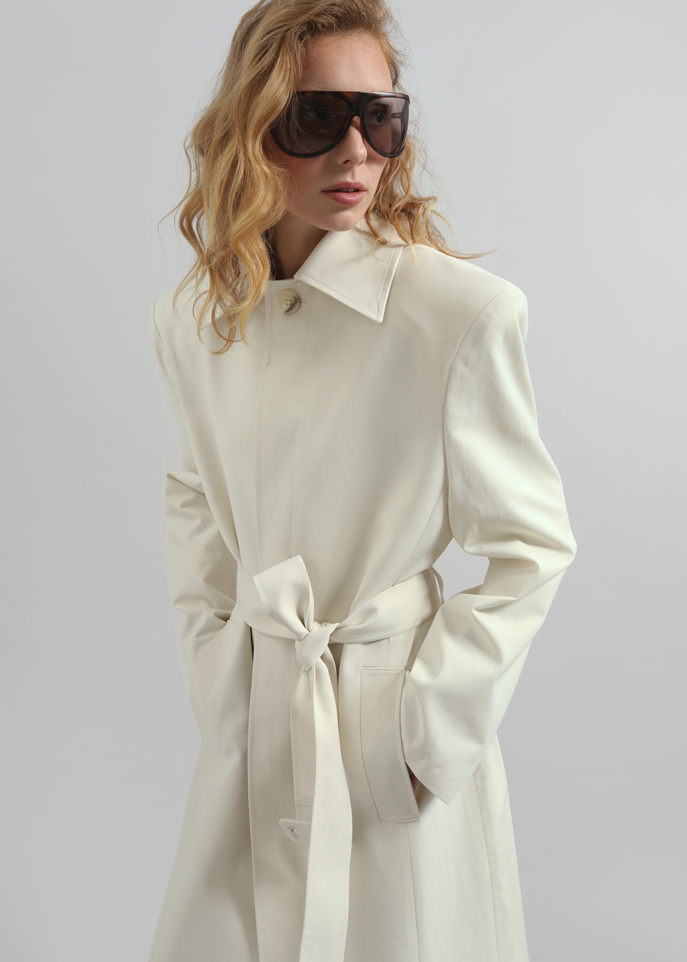 Lolland Long Coat - Ivory - 6