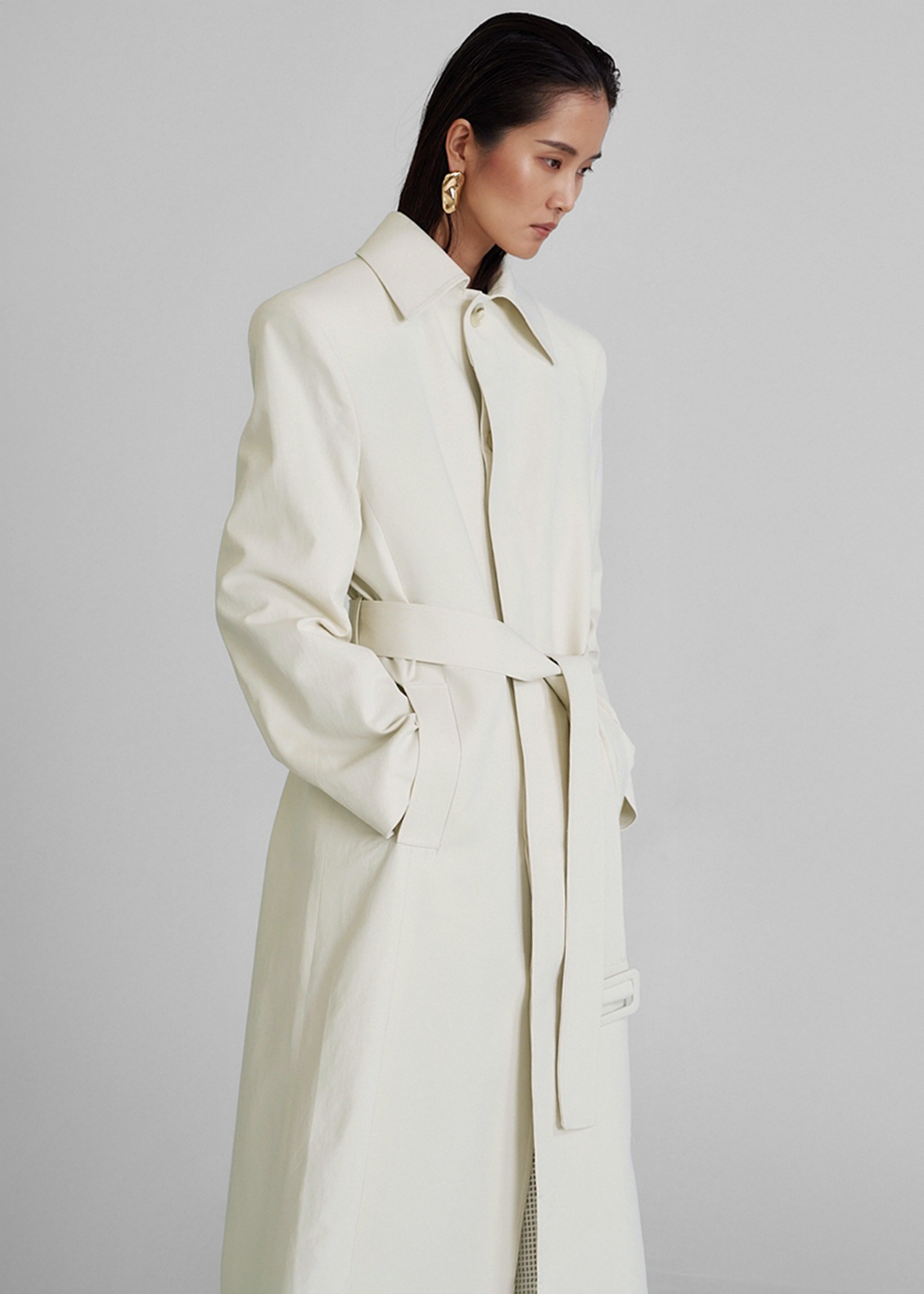 Lolland Long Coat - Ivory - 9