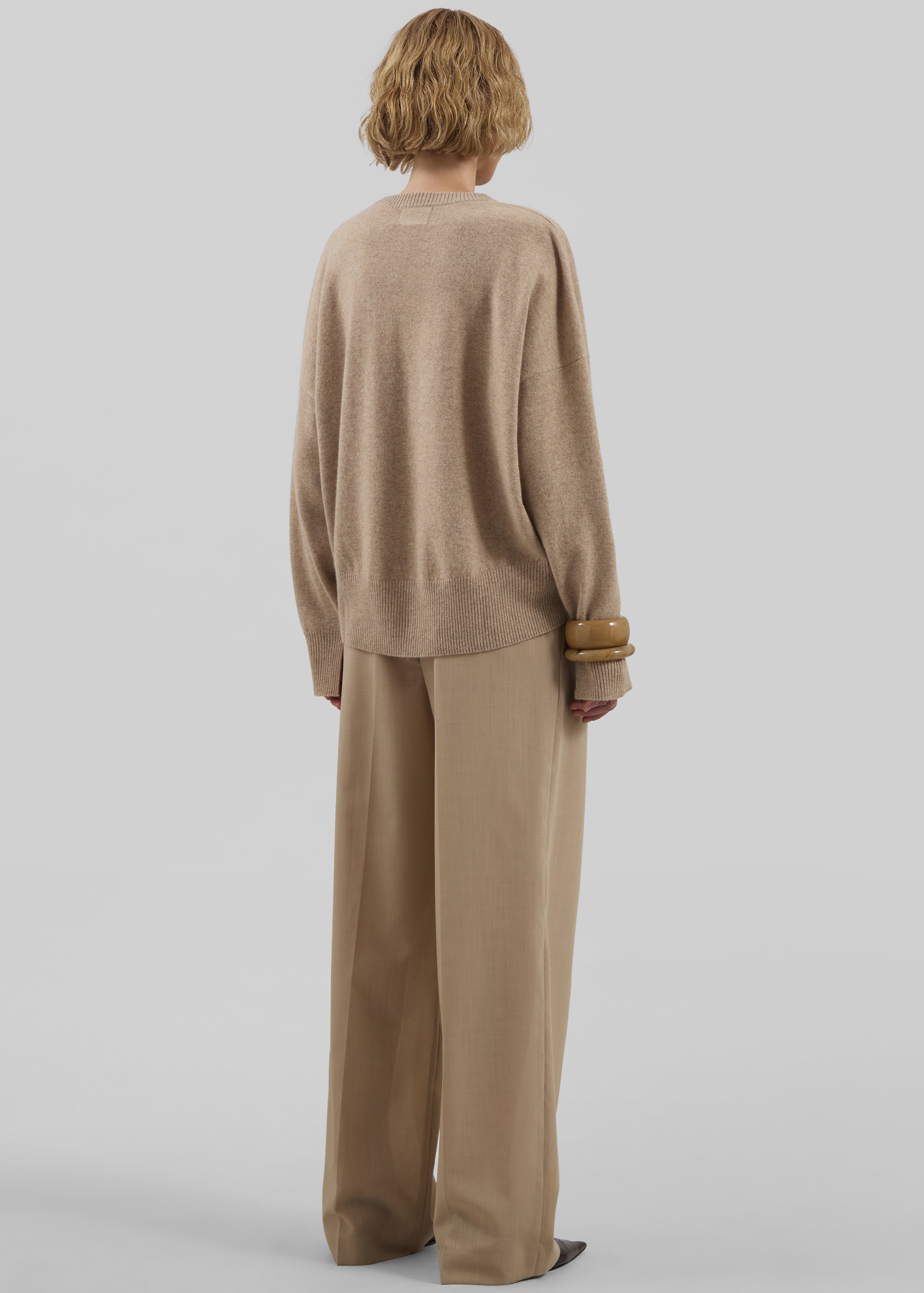 Loulou De Saison Anaa Cashmere Sweater - Beige Melange - 5