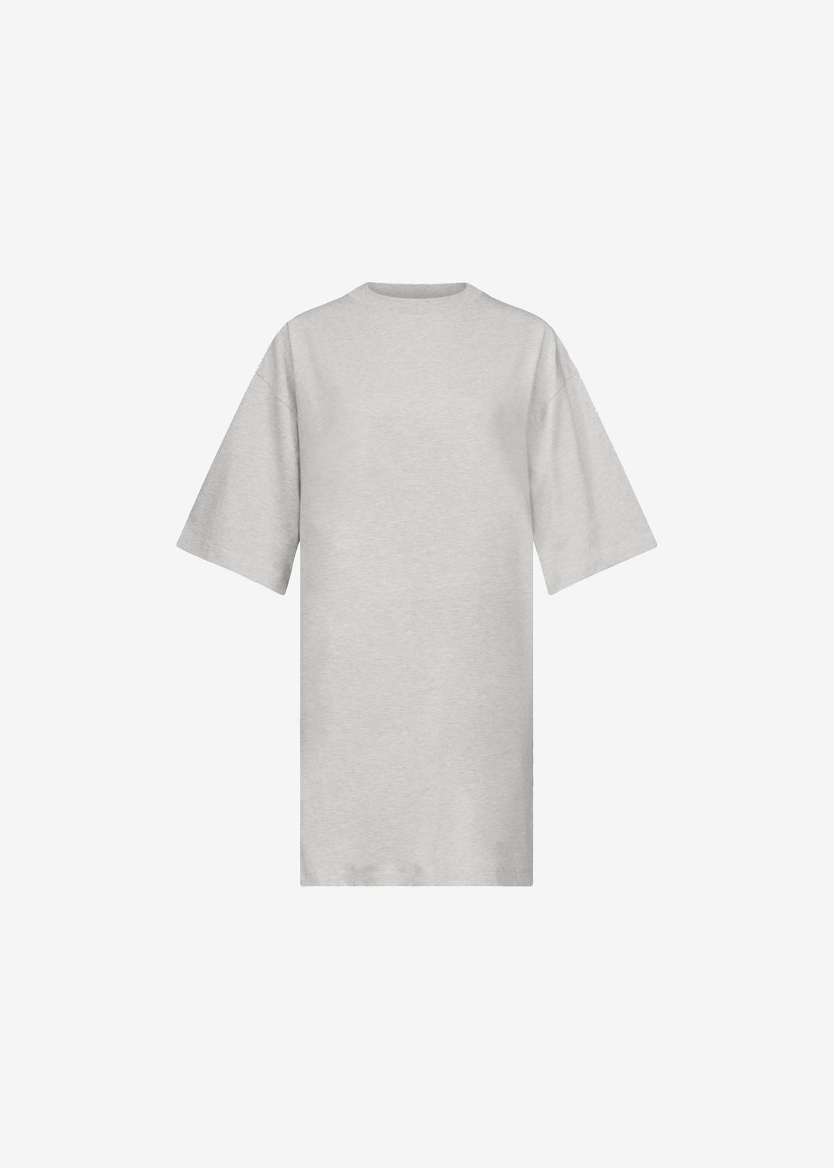 Loulou de Saison Ayaz Oversized T-Shirt Dress - Grey Melange - 6