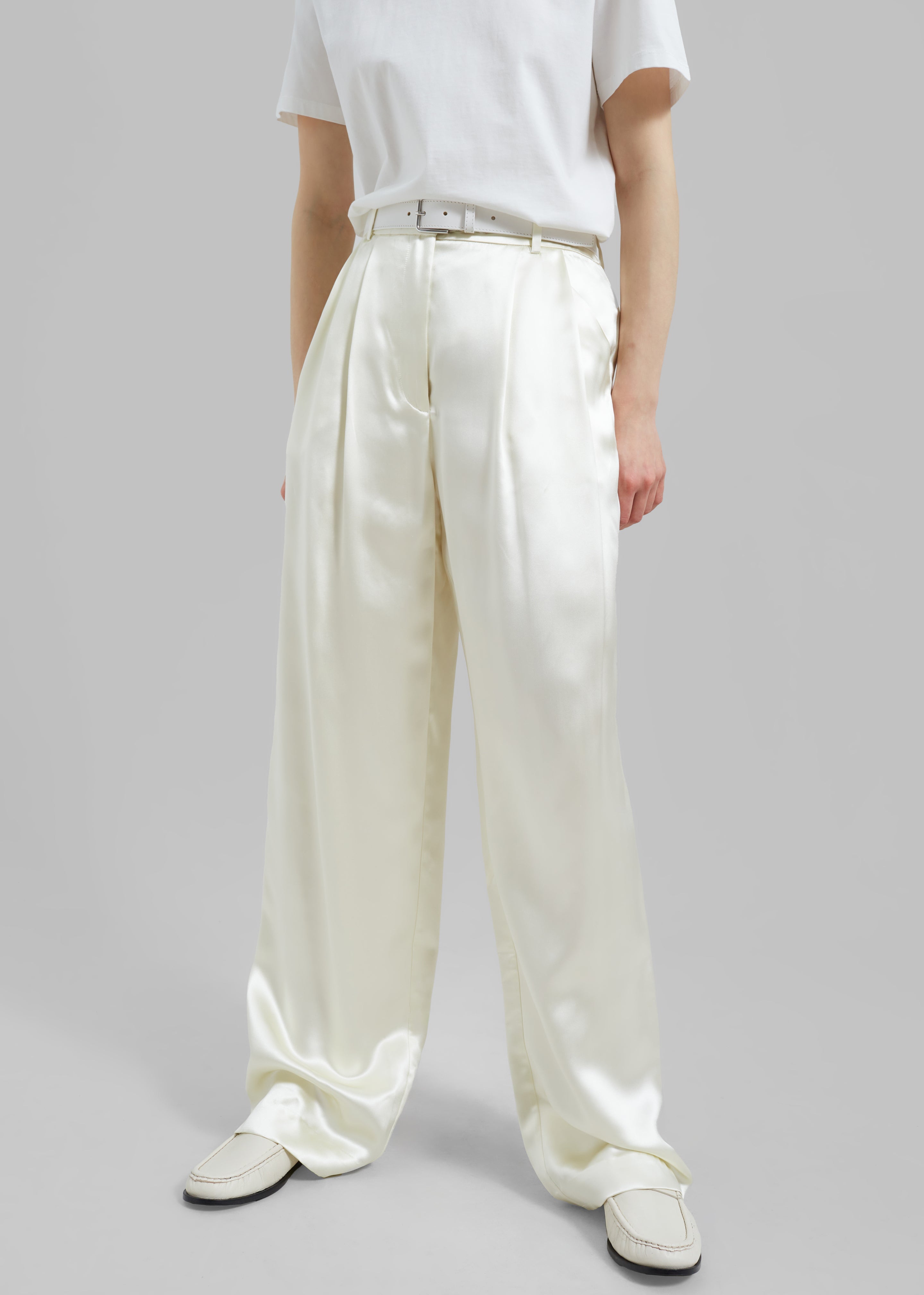 Loulou Studio Vione Pants - Soft Vanilla - 6