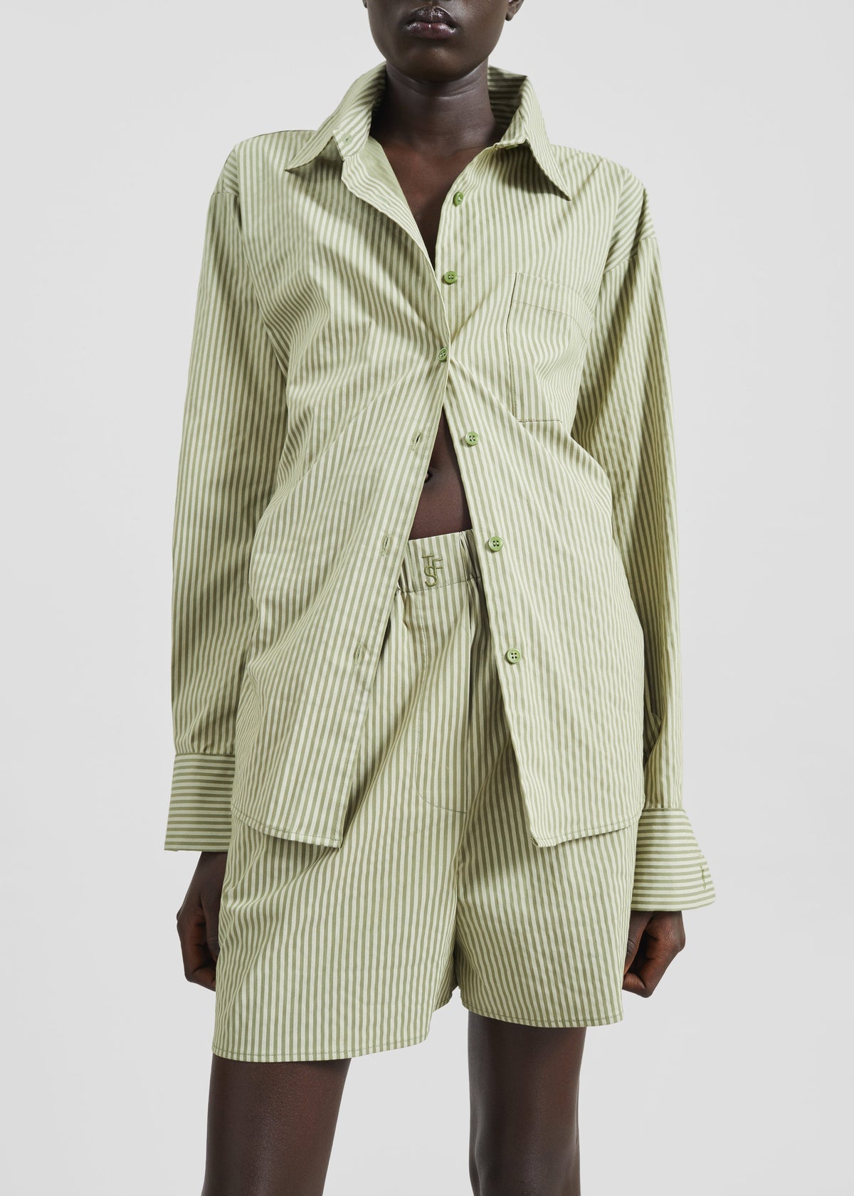 Lui Boxer Shorts - Green Stripe - 2
