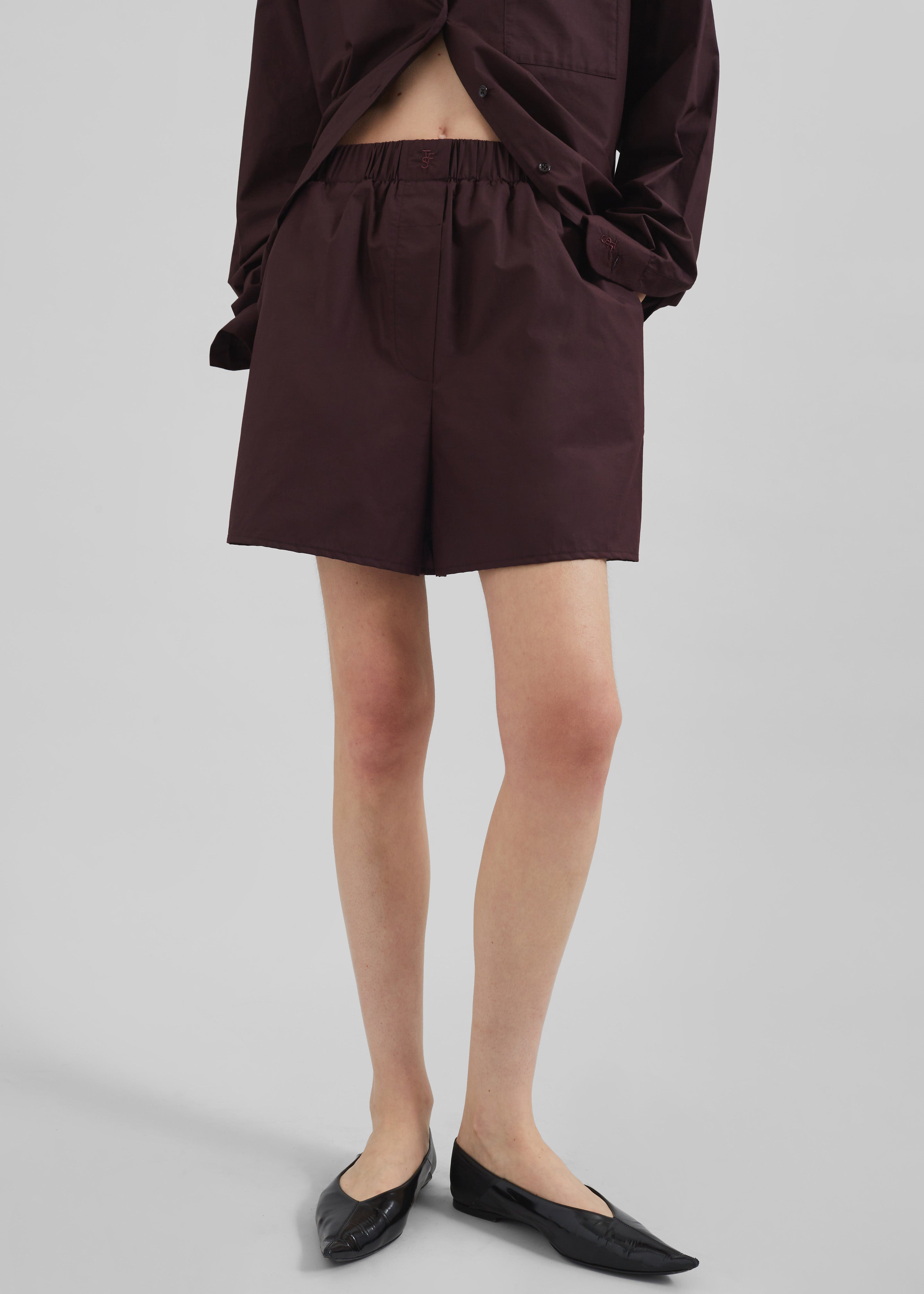 Lui Organic Cotton Boxer Shorts - Dark Plum - 3