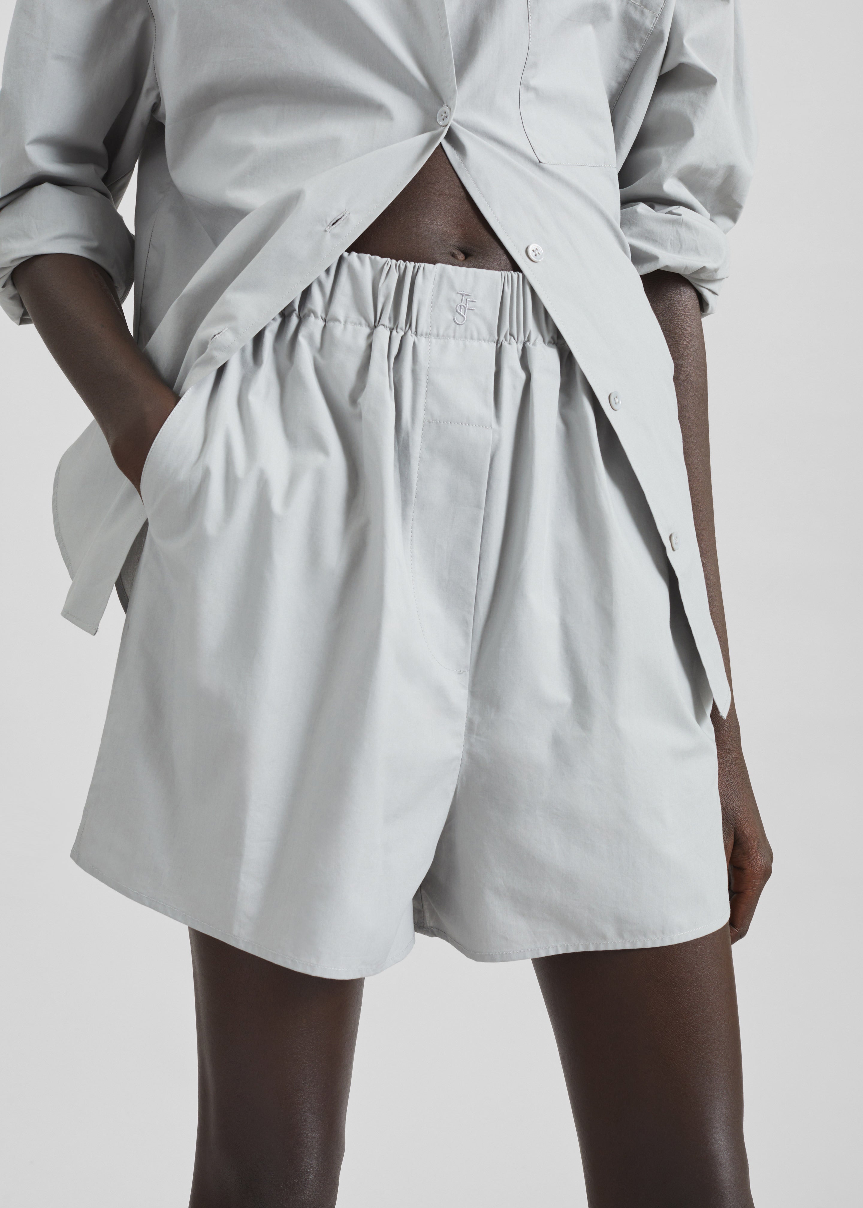Lui Organic Cotton Boxer Shorts - Ice - 2