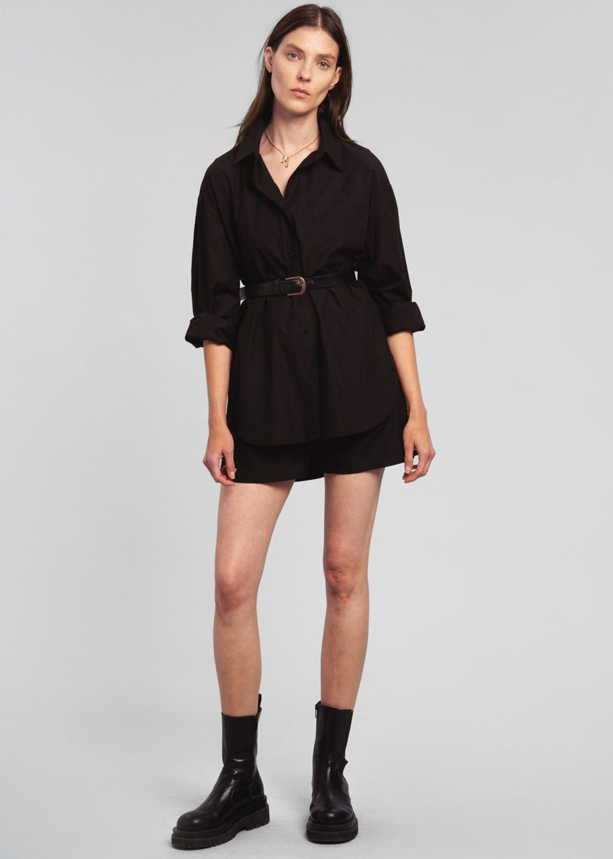 Lui Organic Cotton Shirt - Black - 8