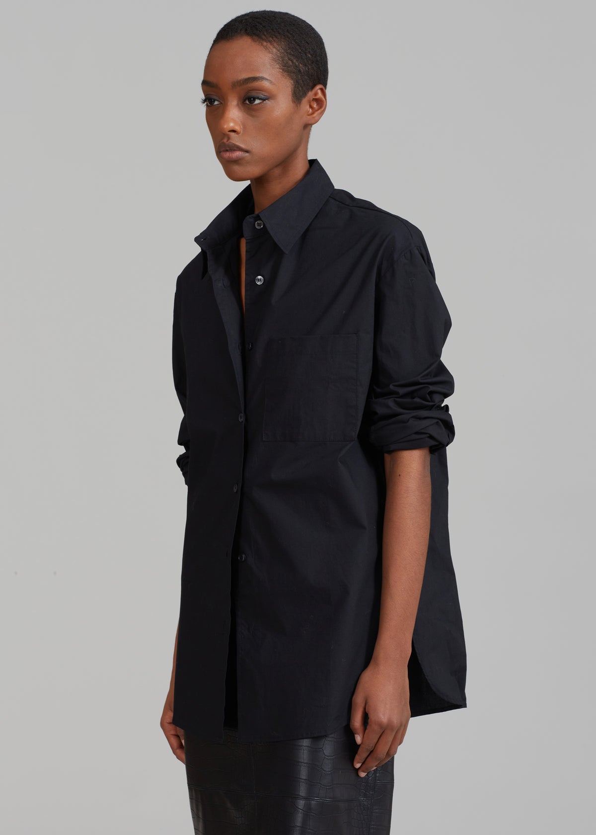 Lui Organic Cotton Shirt - Black - 6