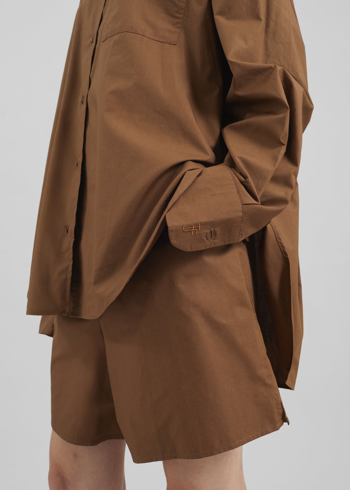 Lui Organic Cotton Shirt - Chocolate - 3