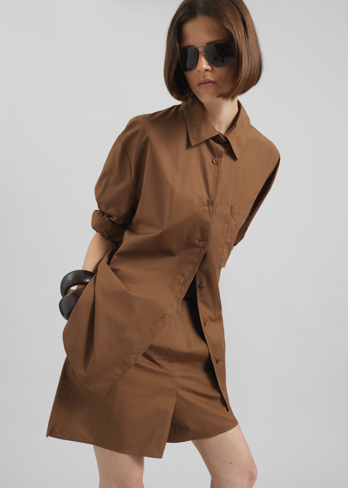 Lui Organic Cotton Shirt - Chocolate - 6