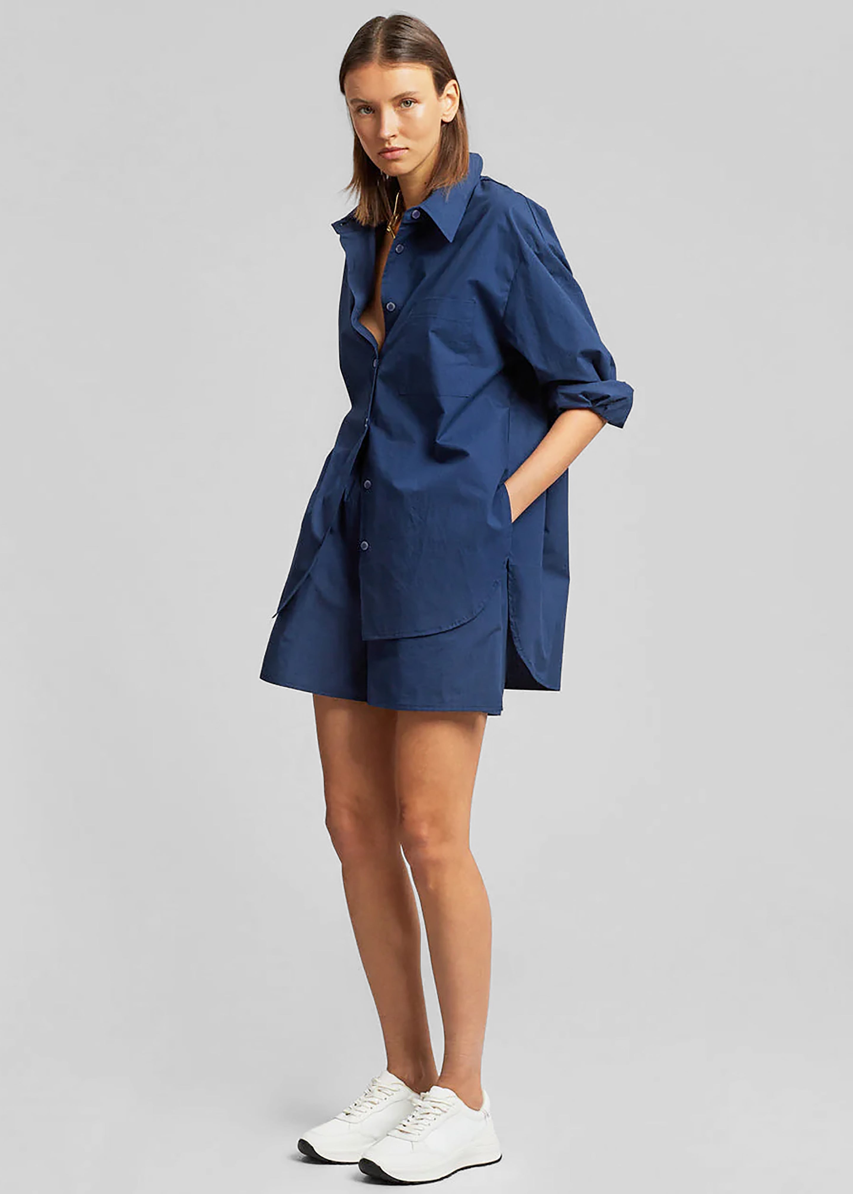 Lui Organic Cotton Shirt - Navy - 9