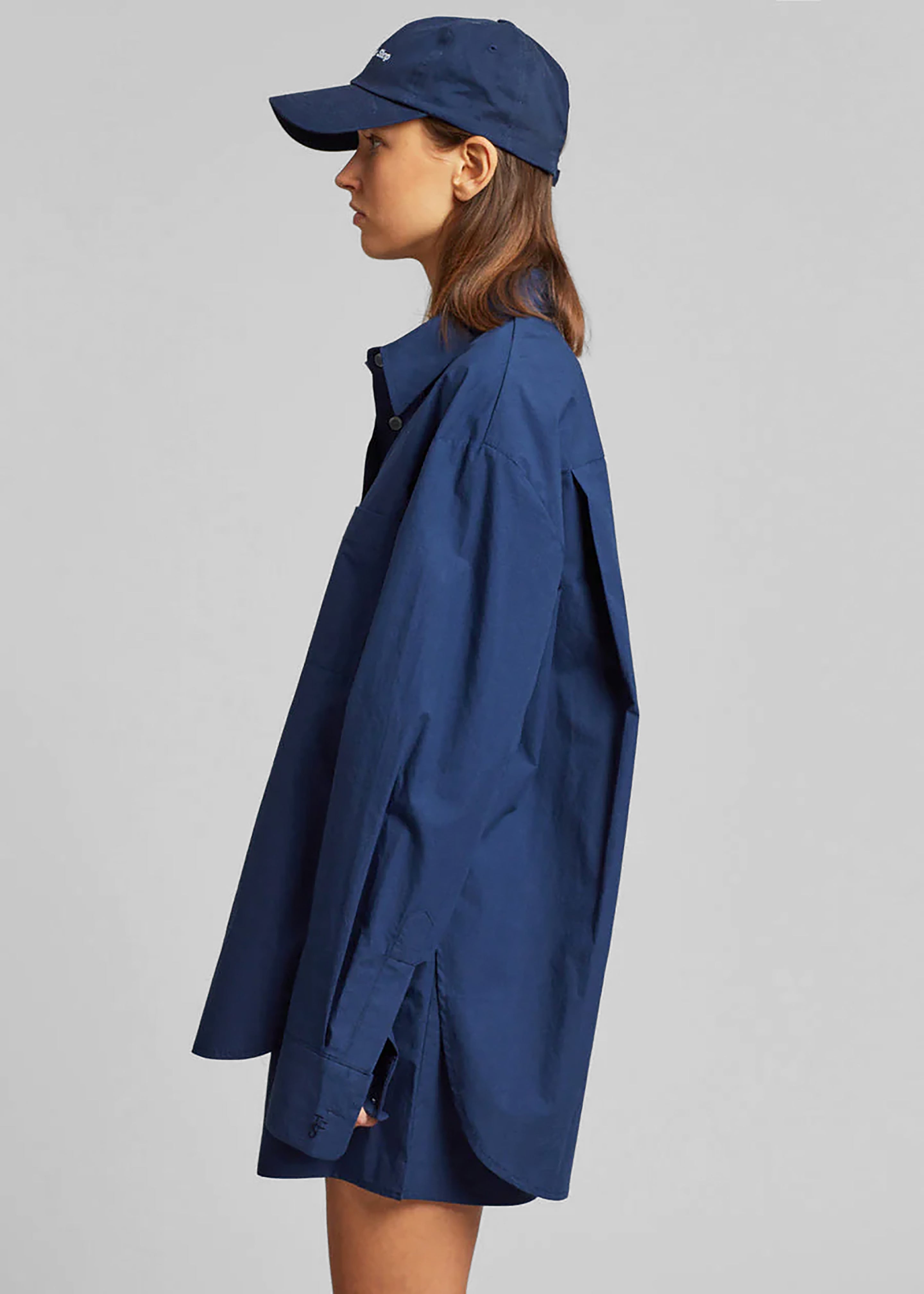 Lui Organic Cotton Shirt - Navy - 5