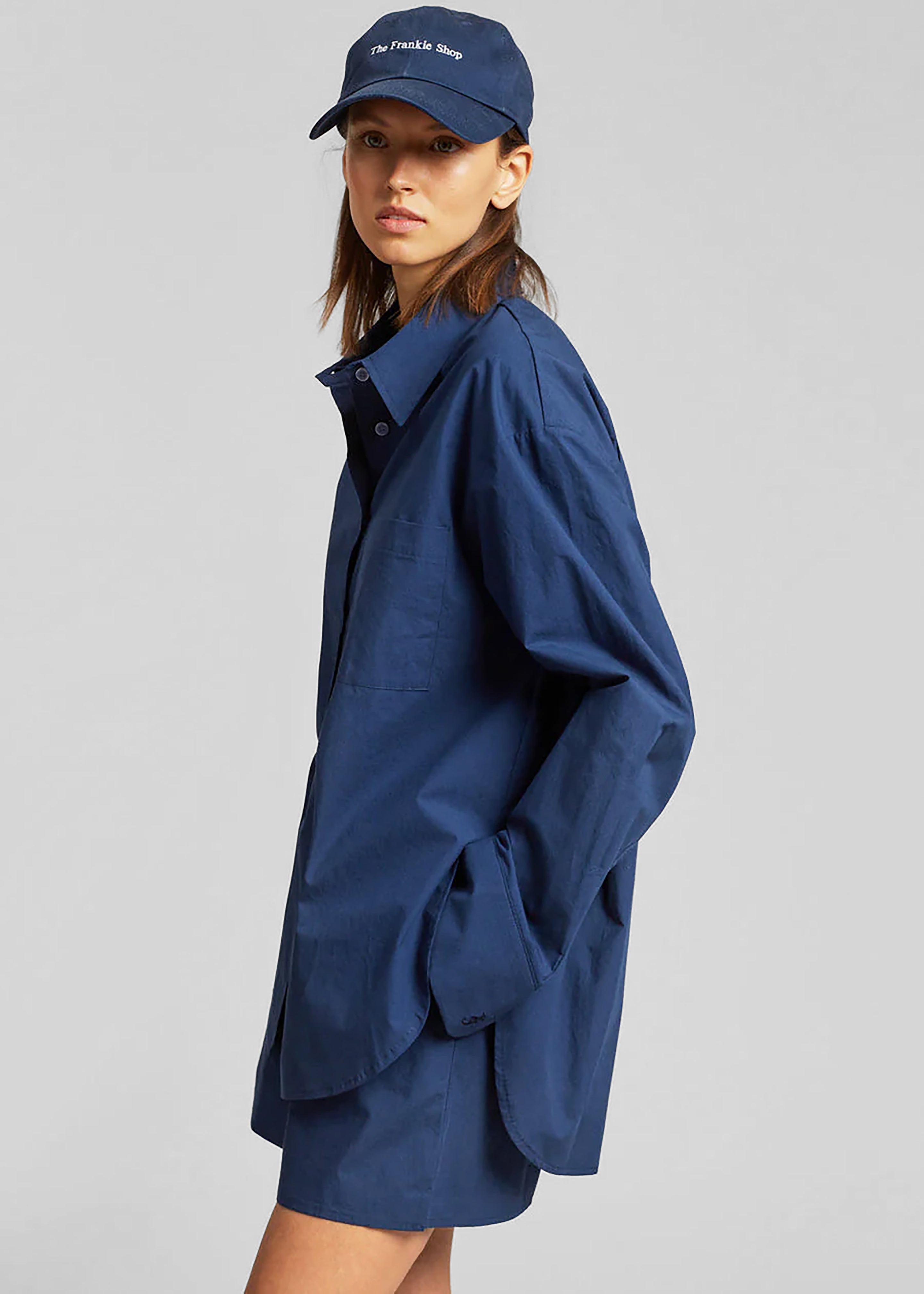 Lui Organic Cotton Shirt - Navy - 3