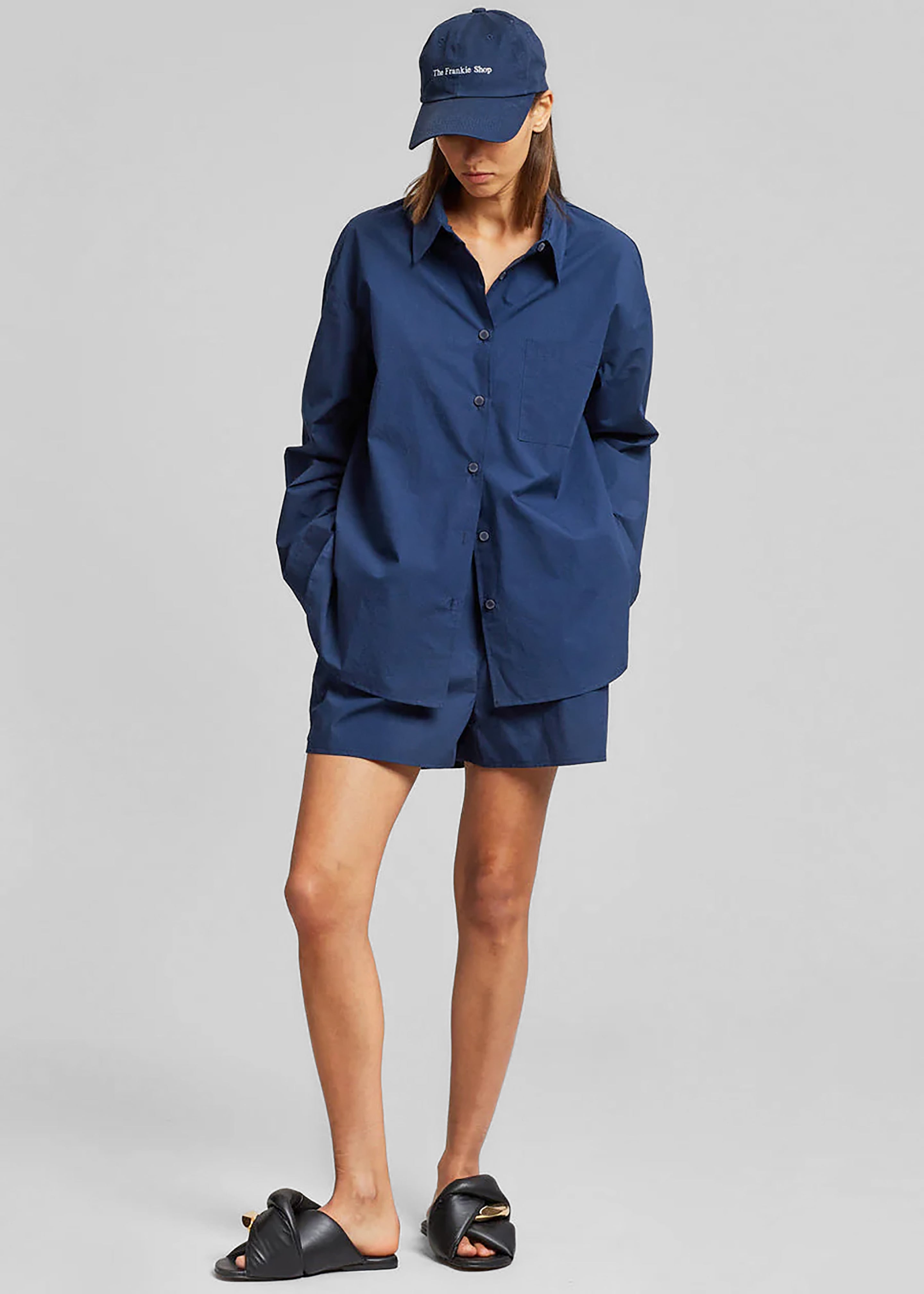 Lui Organic Cotton Shirt - Navy - 4