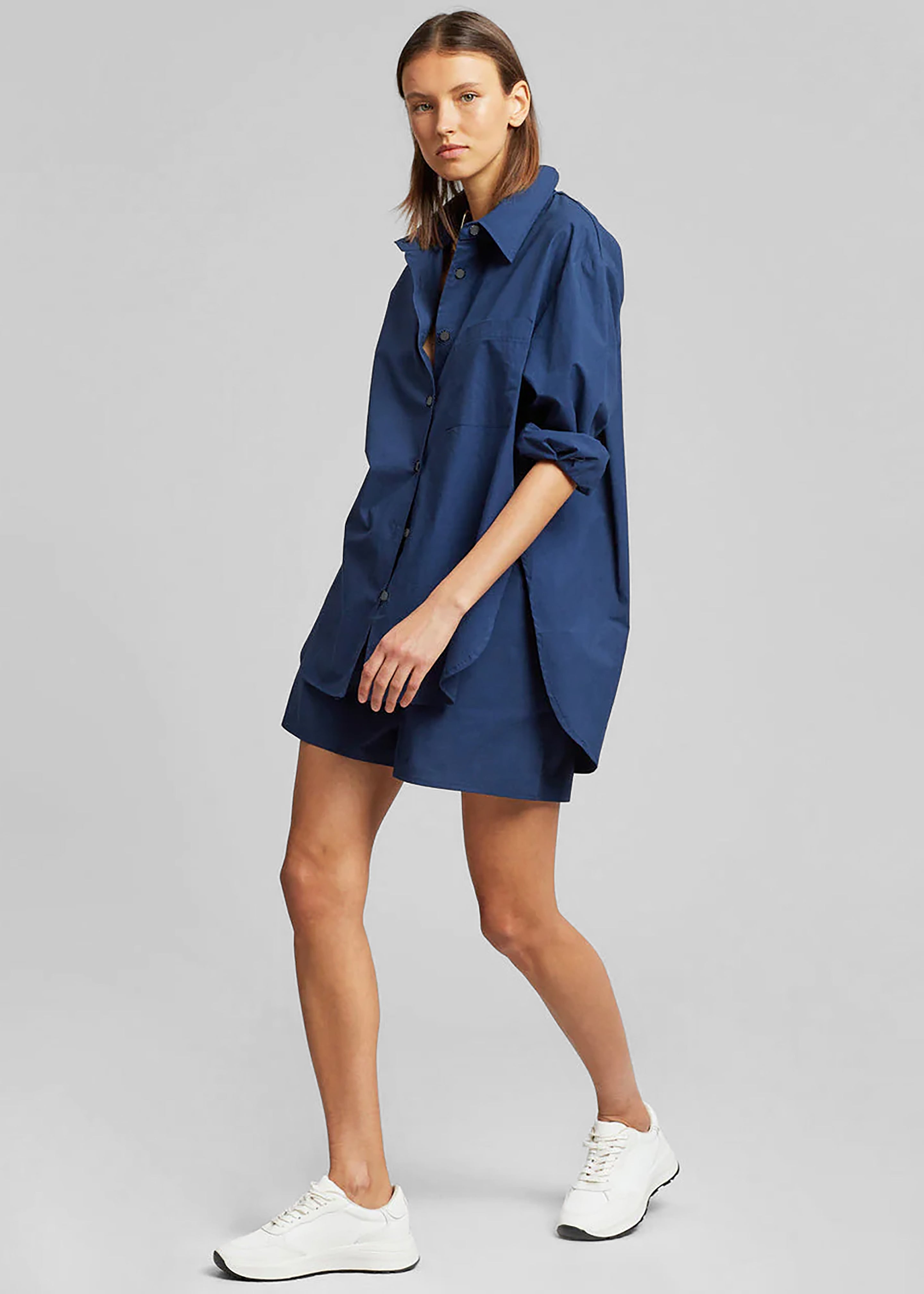 Lui Organic Cotton Shirt - Navy - 6