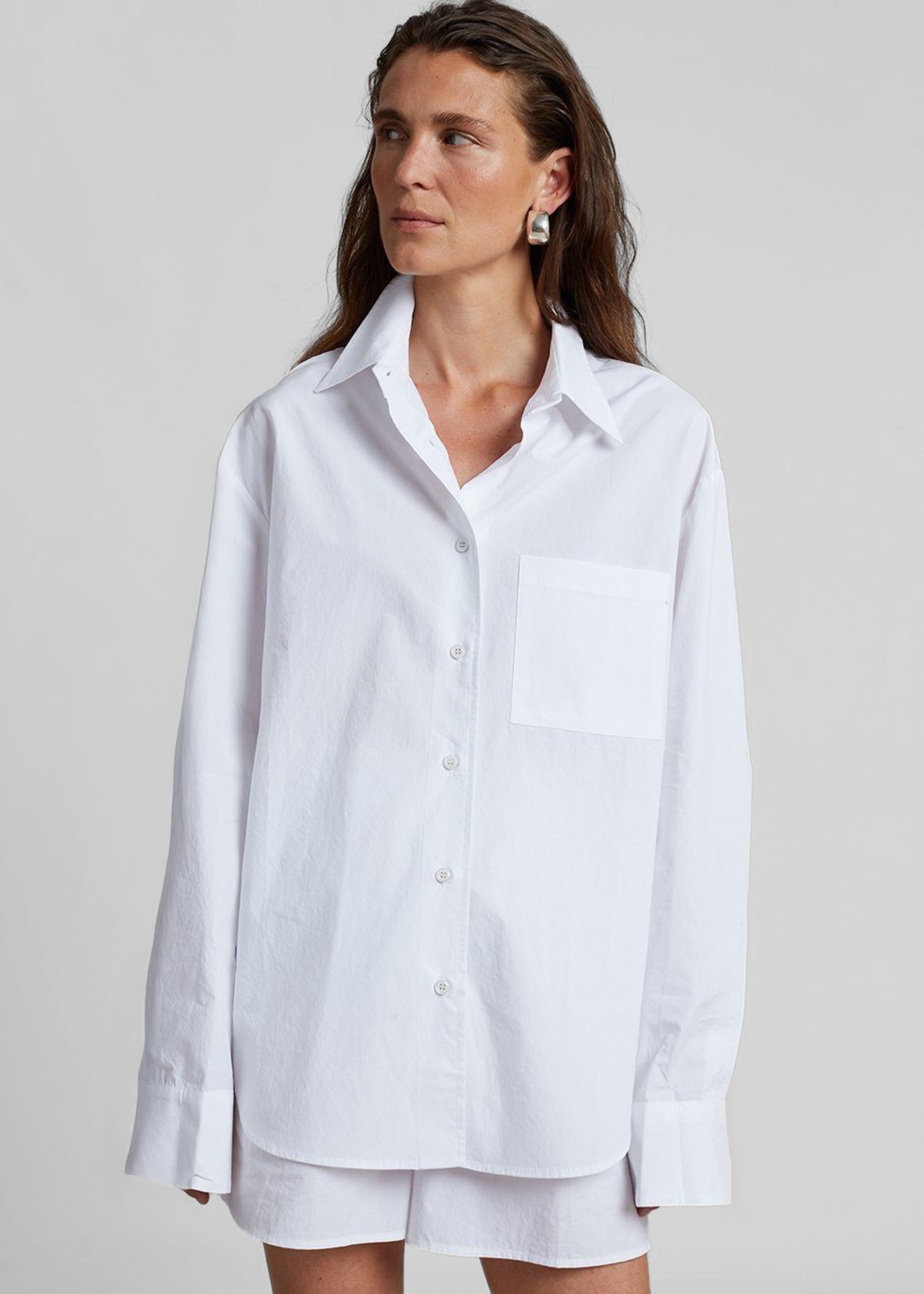 Lui Organic Cotton Shirt - White - 1