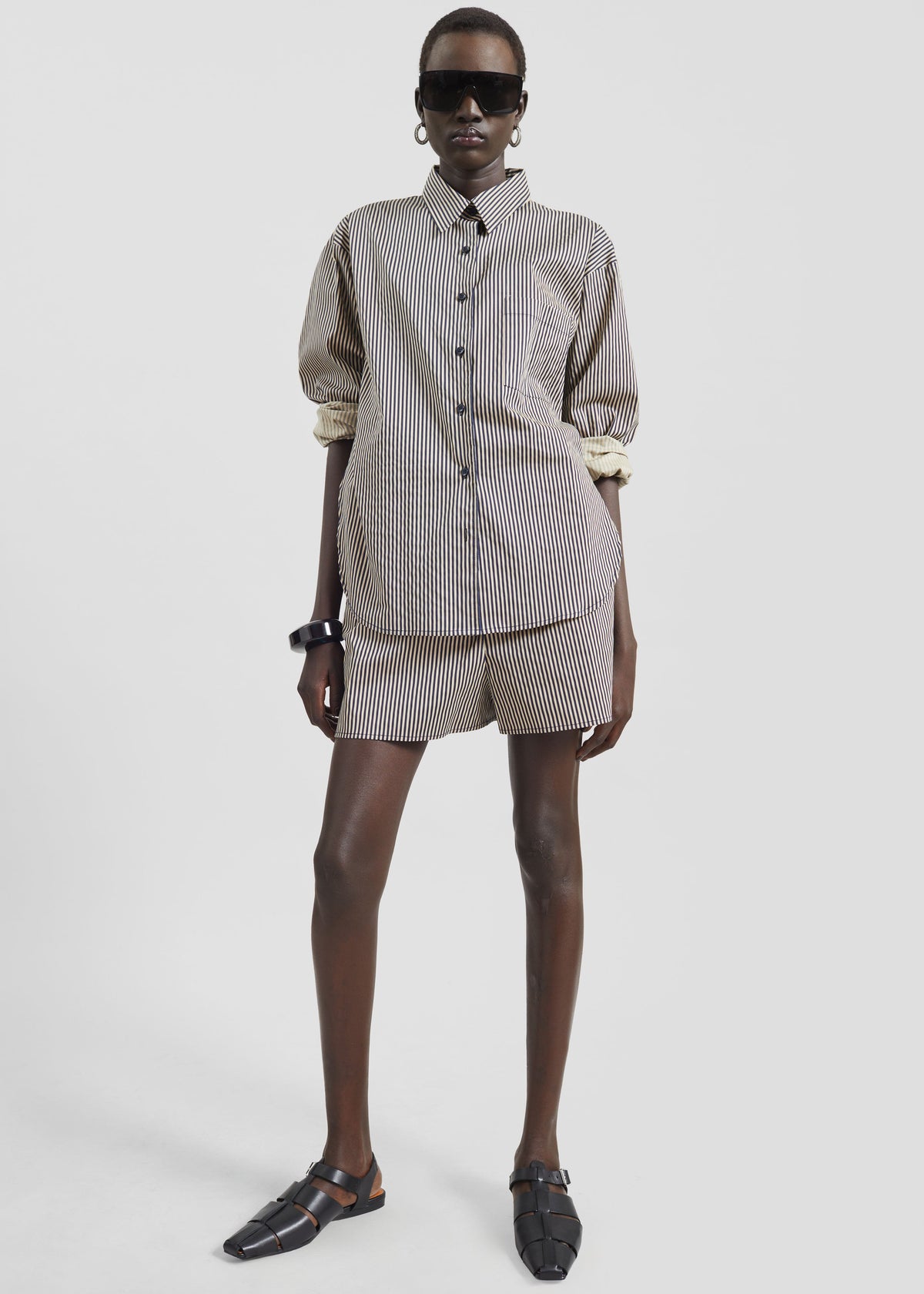 Lui Boxer Shorts - Beige/Navy Stripe - 5