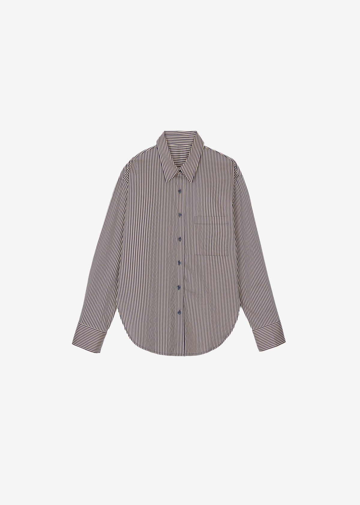 Lui Shirt - Beige/Navy Stripe - 9