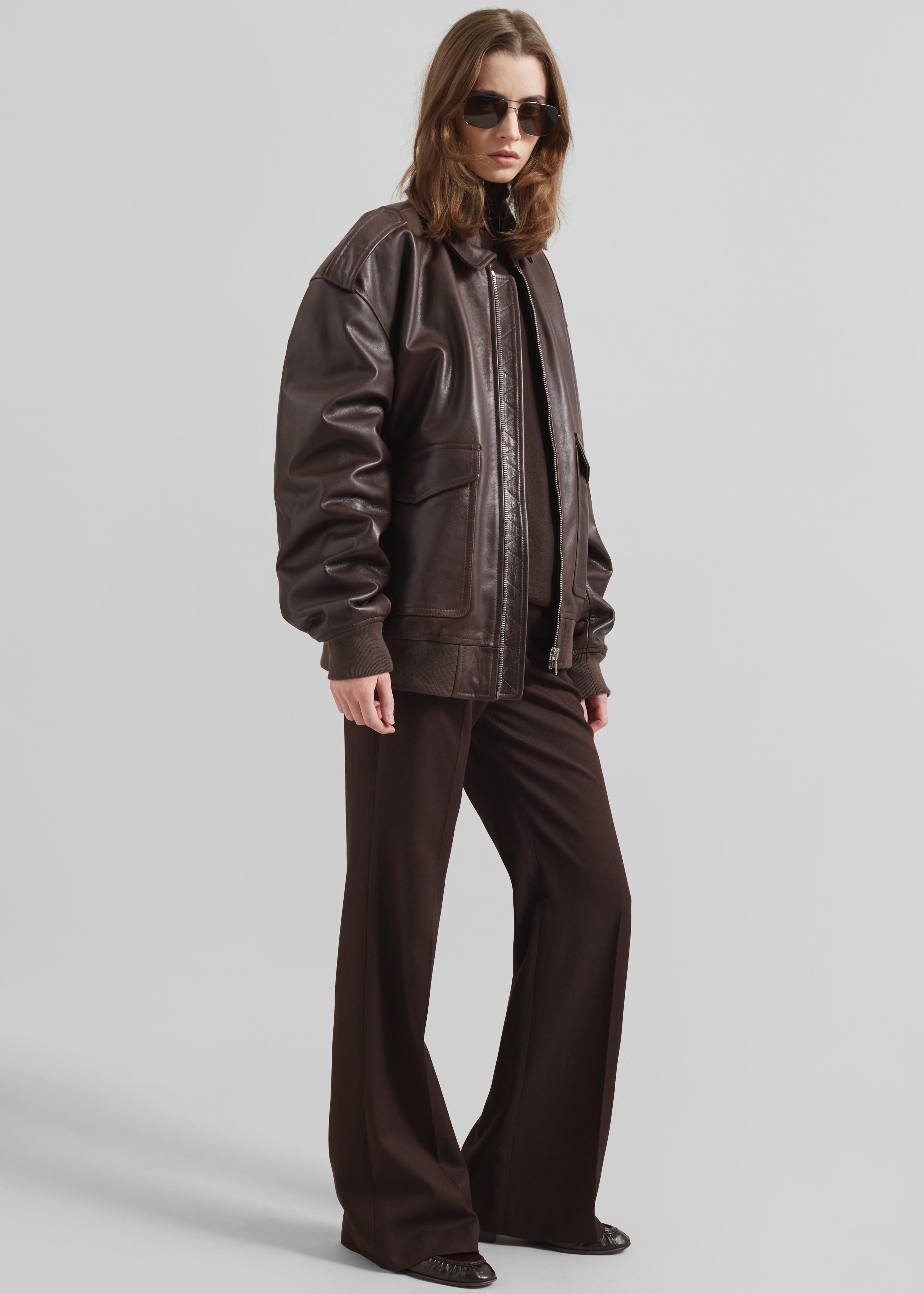 Lyra Flared Pants - Brown - 11