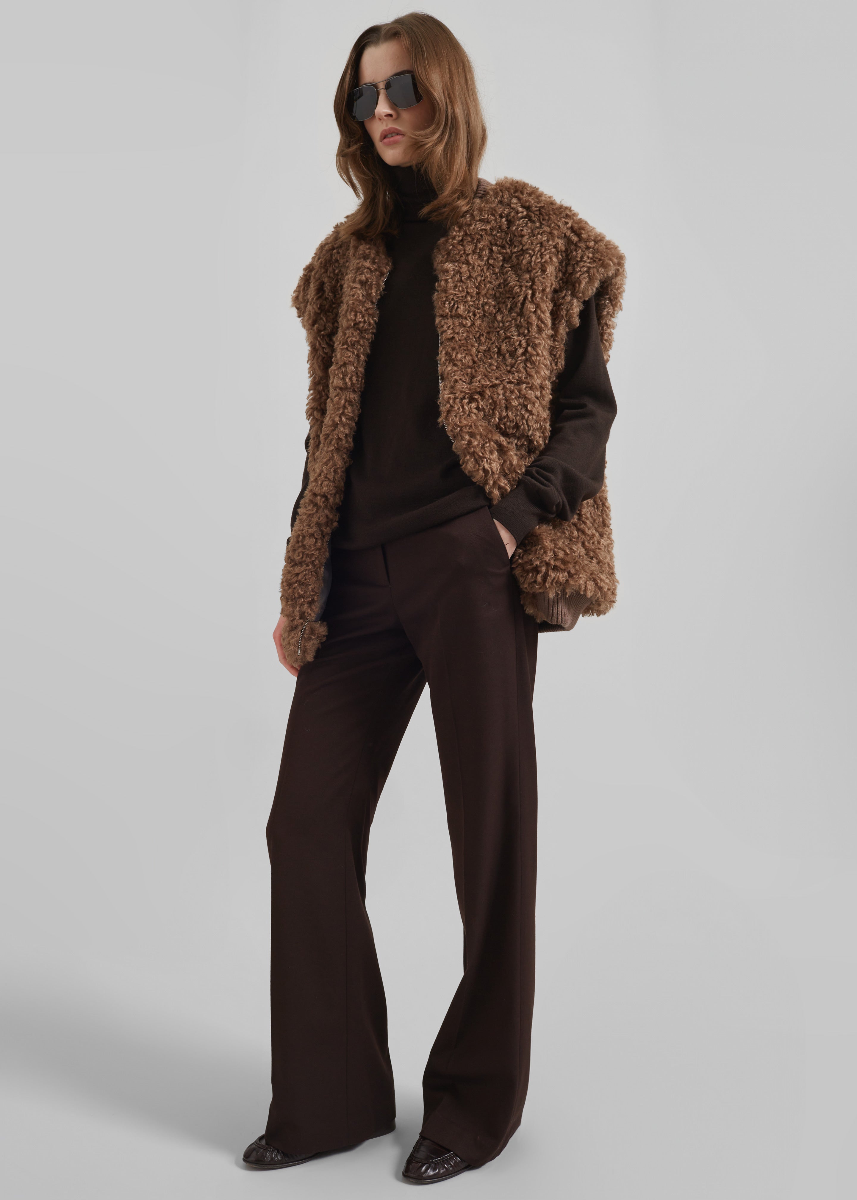 Lyra Flared Pants - Brown - 13