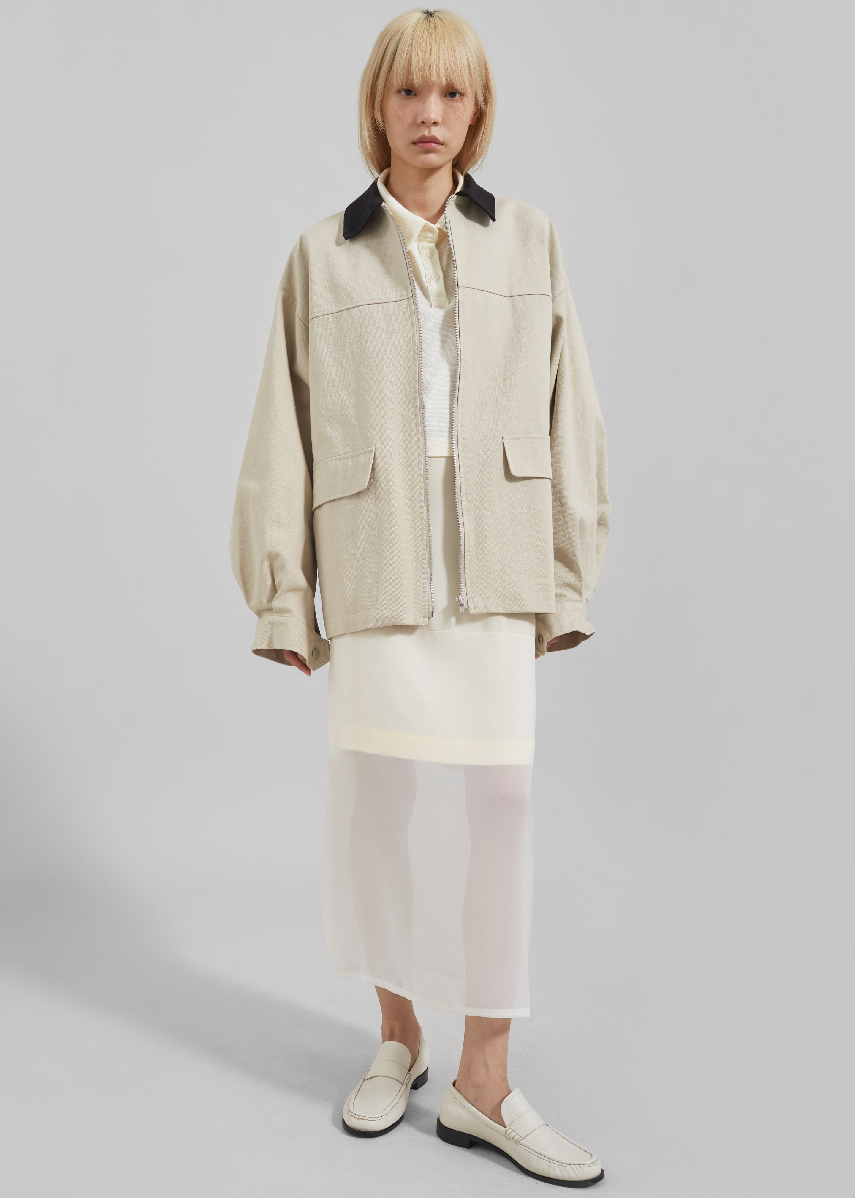 Malia Utility Jacket - Beige - 12