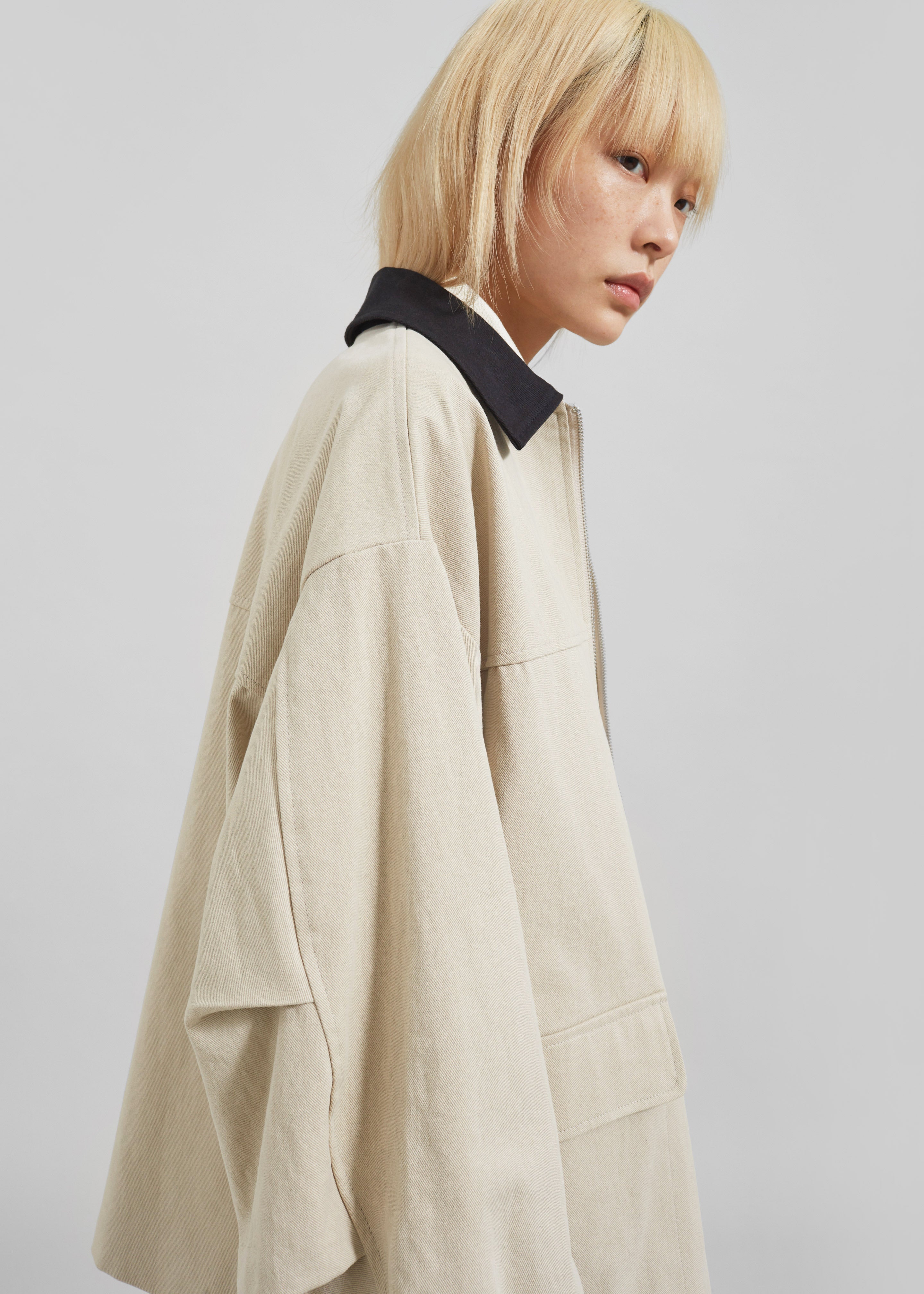 Malia Utility Jacket - Beige - 14