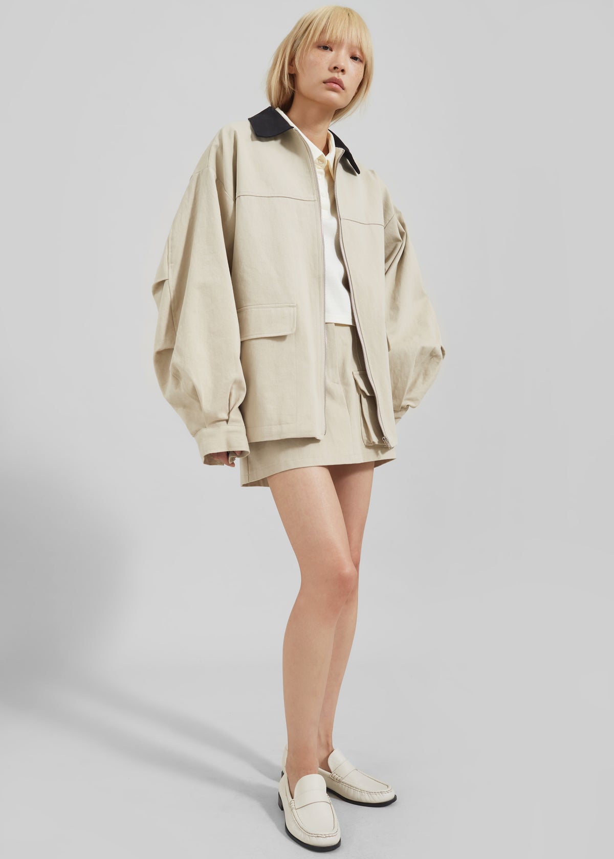 Malia Utility Jacket - Beige - 10