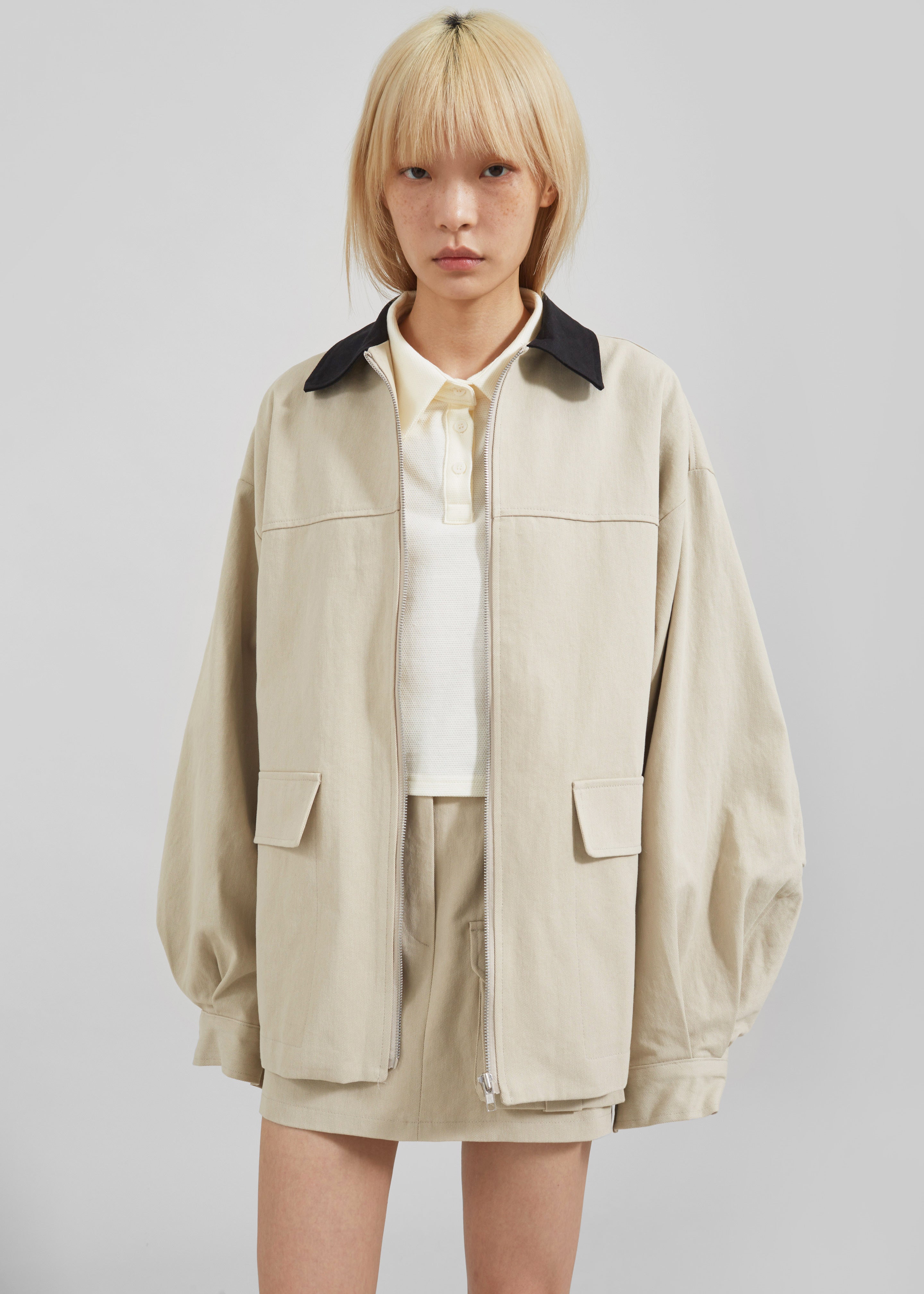 Malia Utility Jacket - Beige - 5