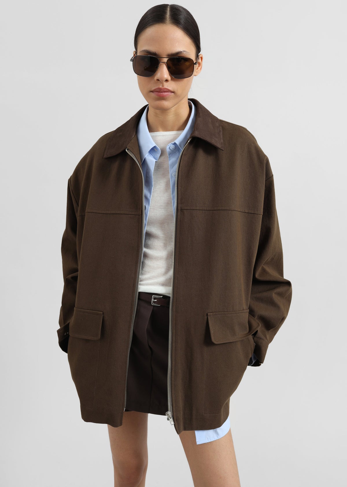 Malia Utility Jacket - Brown - 3