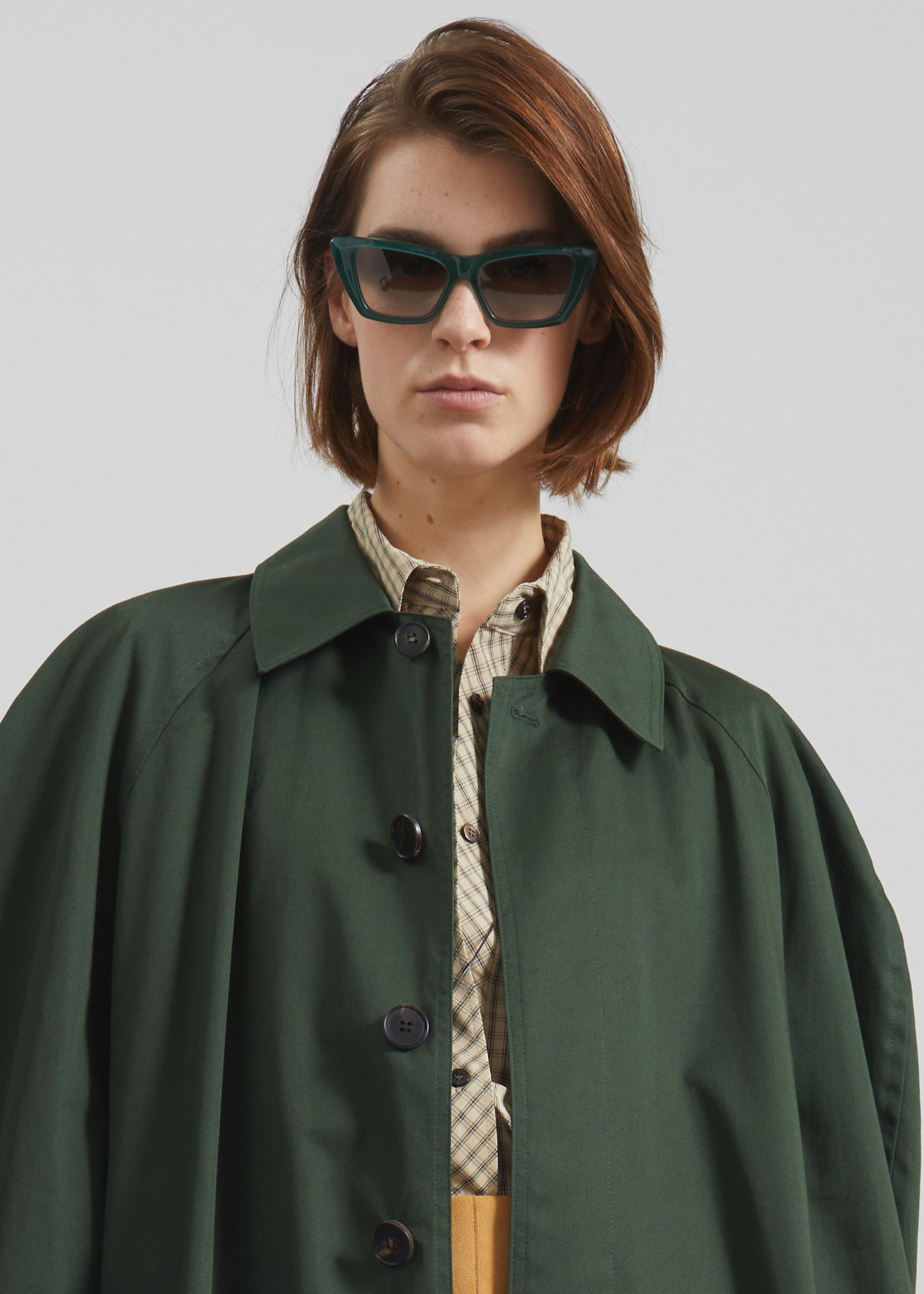 Malmedy Oversized Long Coat - Deep Green - 5