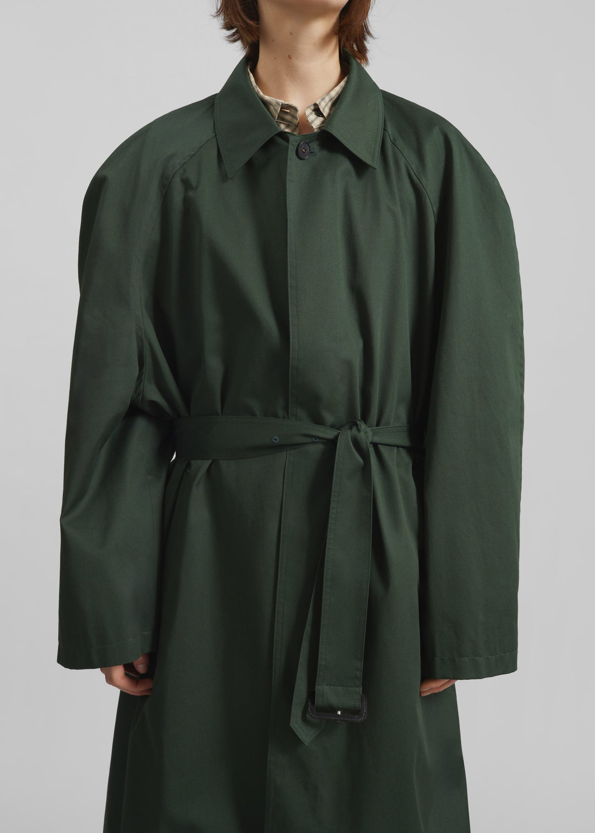 Malmedy Oversized Long Coat - Deep Green - 6