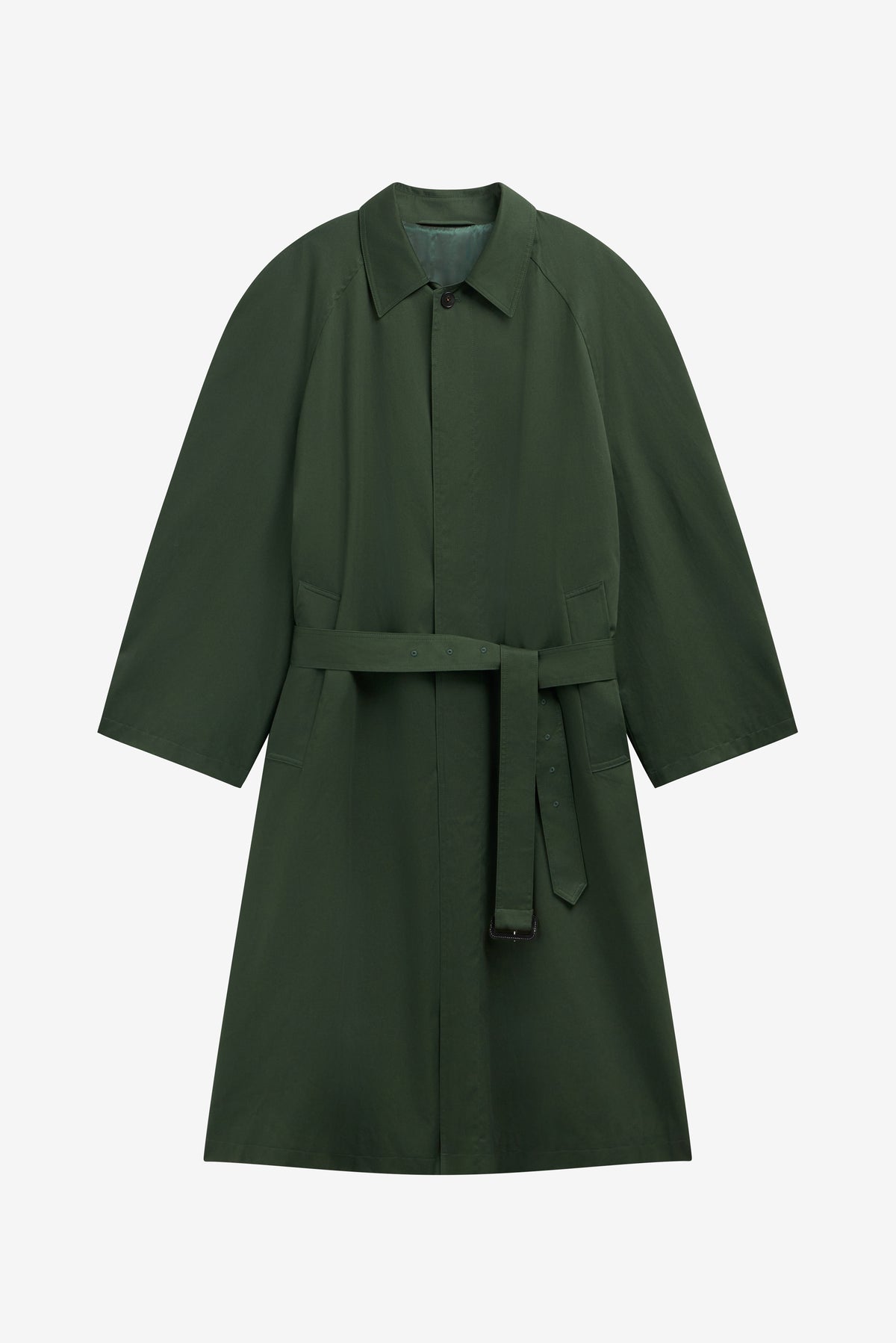 Malmedy Oversized Long Coat - Deep Green - 9