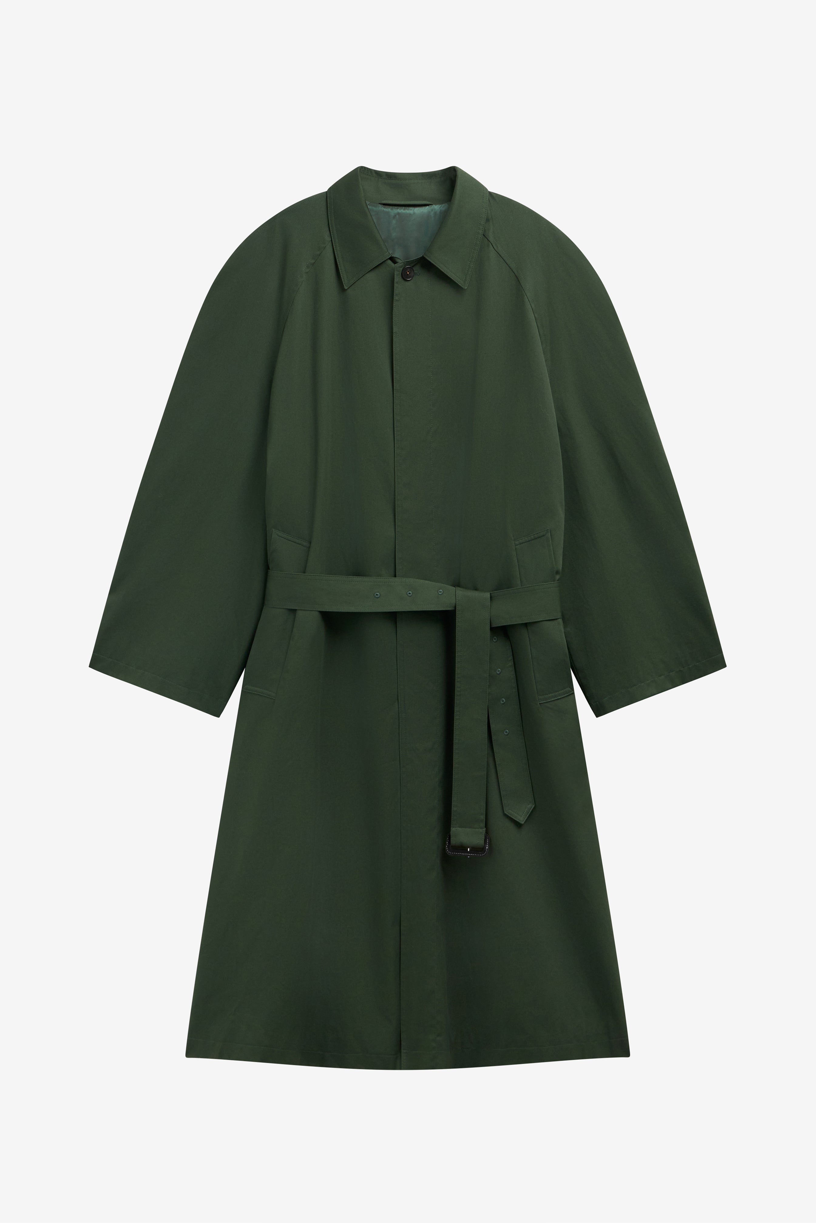 Malmedy Oversized Long Coat - Deep Green - 9