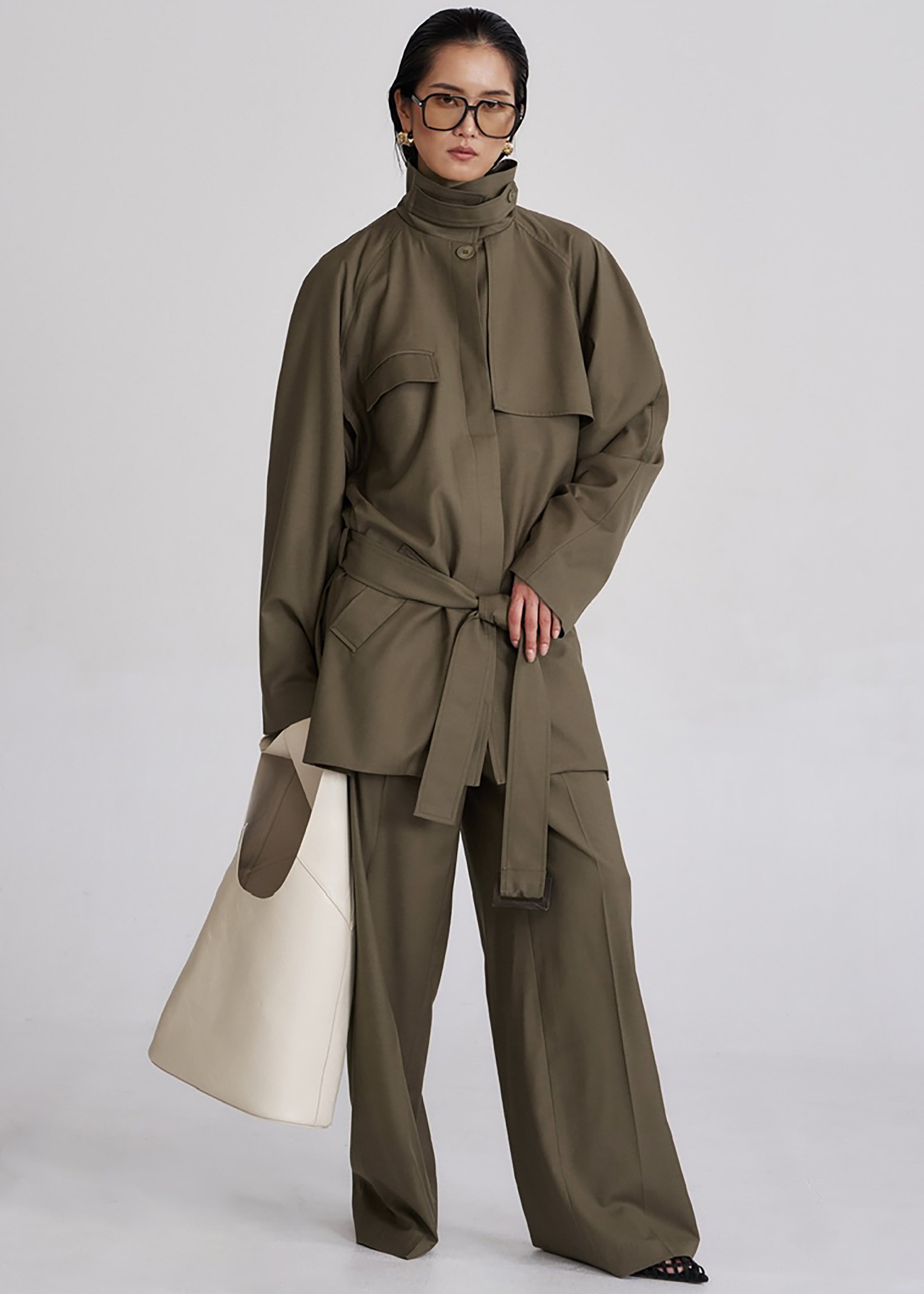 Malvan Short Trench - Olive Brown - 1