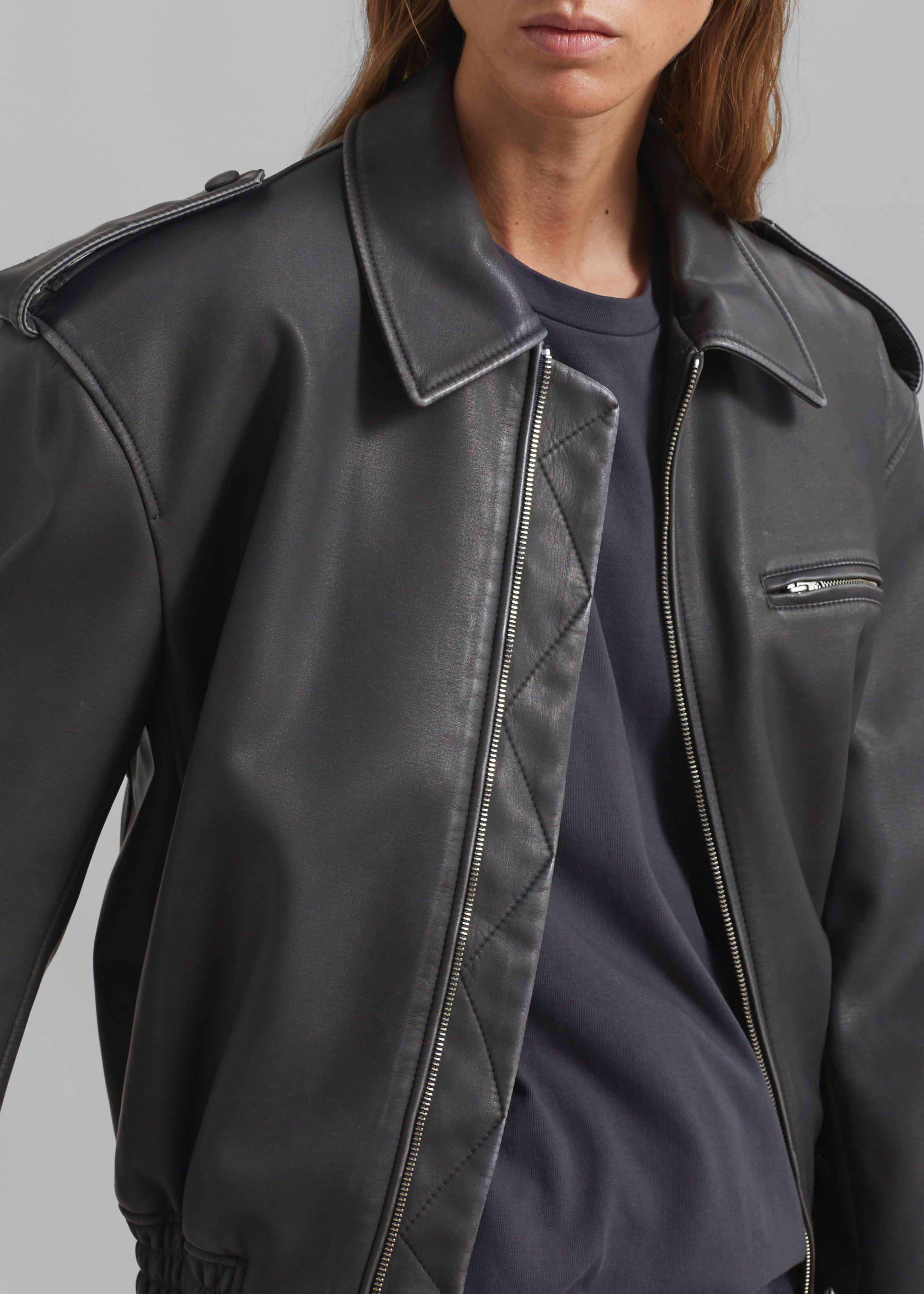 Malvina Bomber - Grey - 5