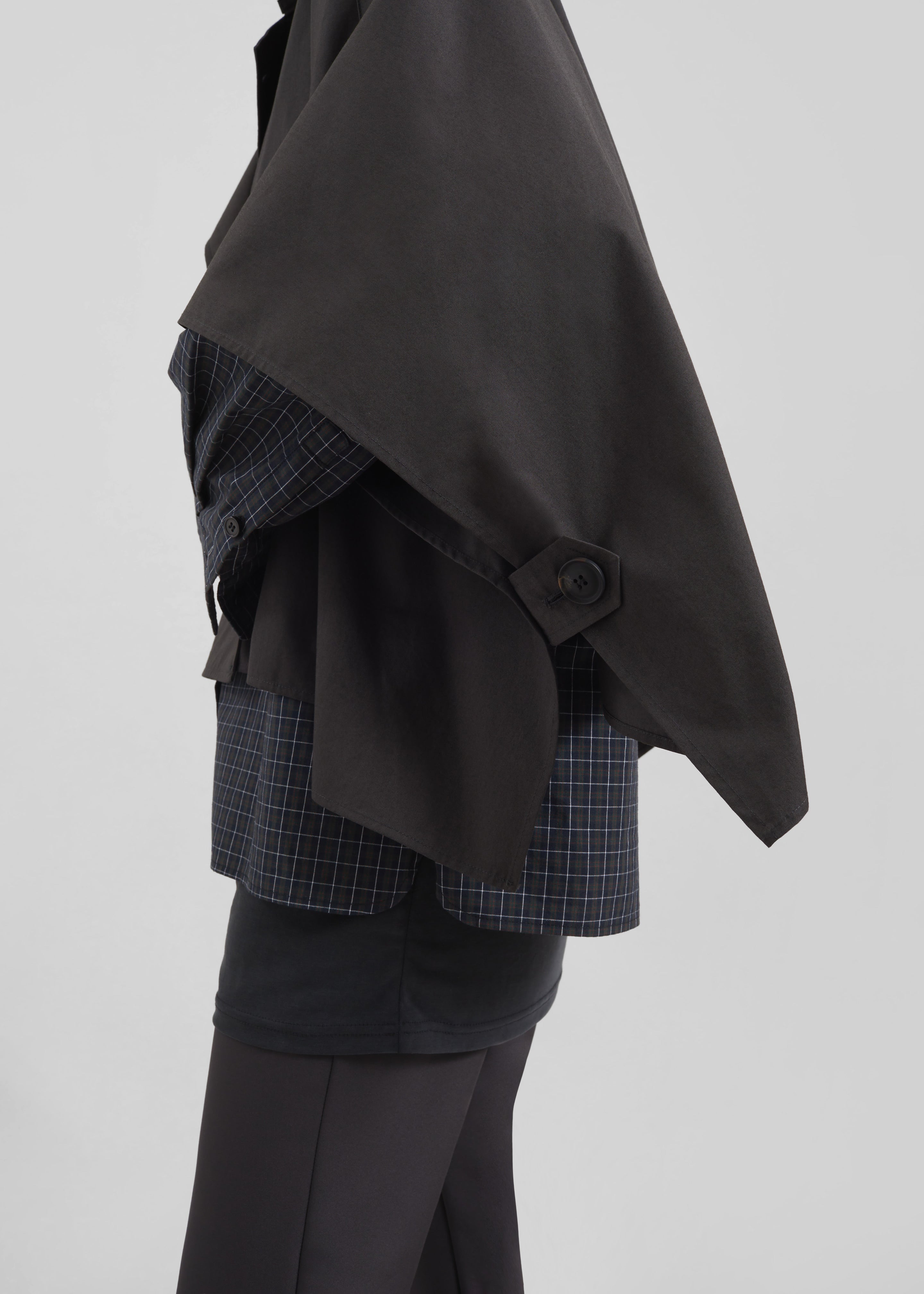 Maren Cape Trench - Black - 5