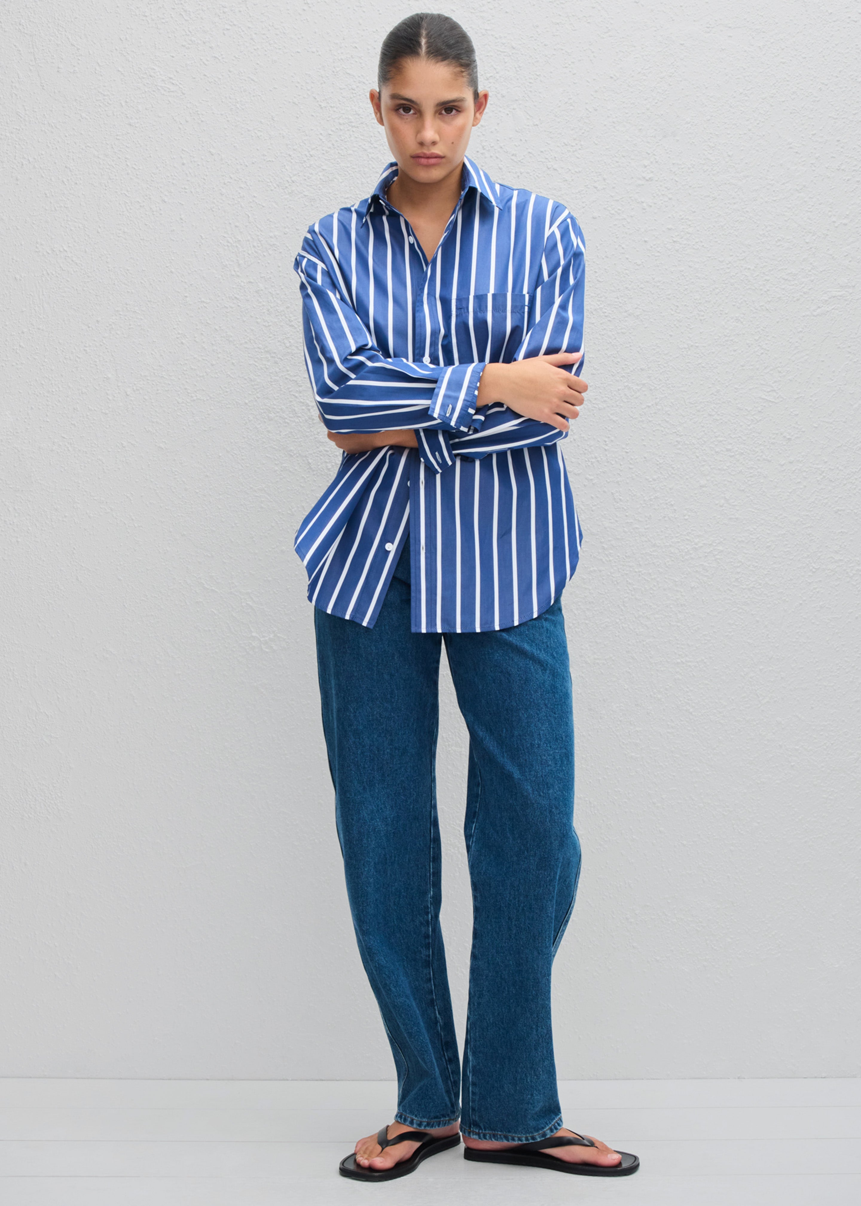 Matteau Classic Stripe Shirt - Marine Stripe - 2