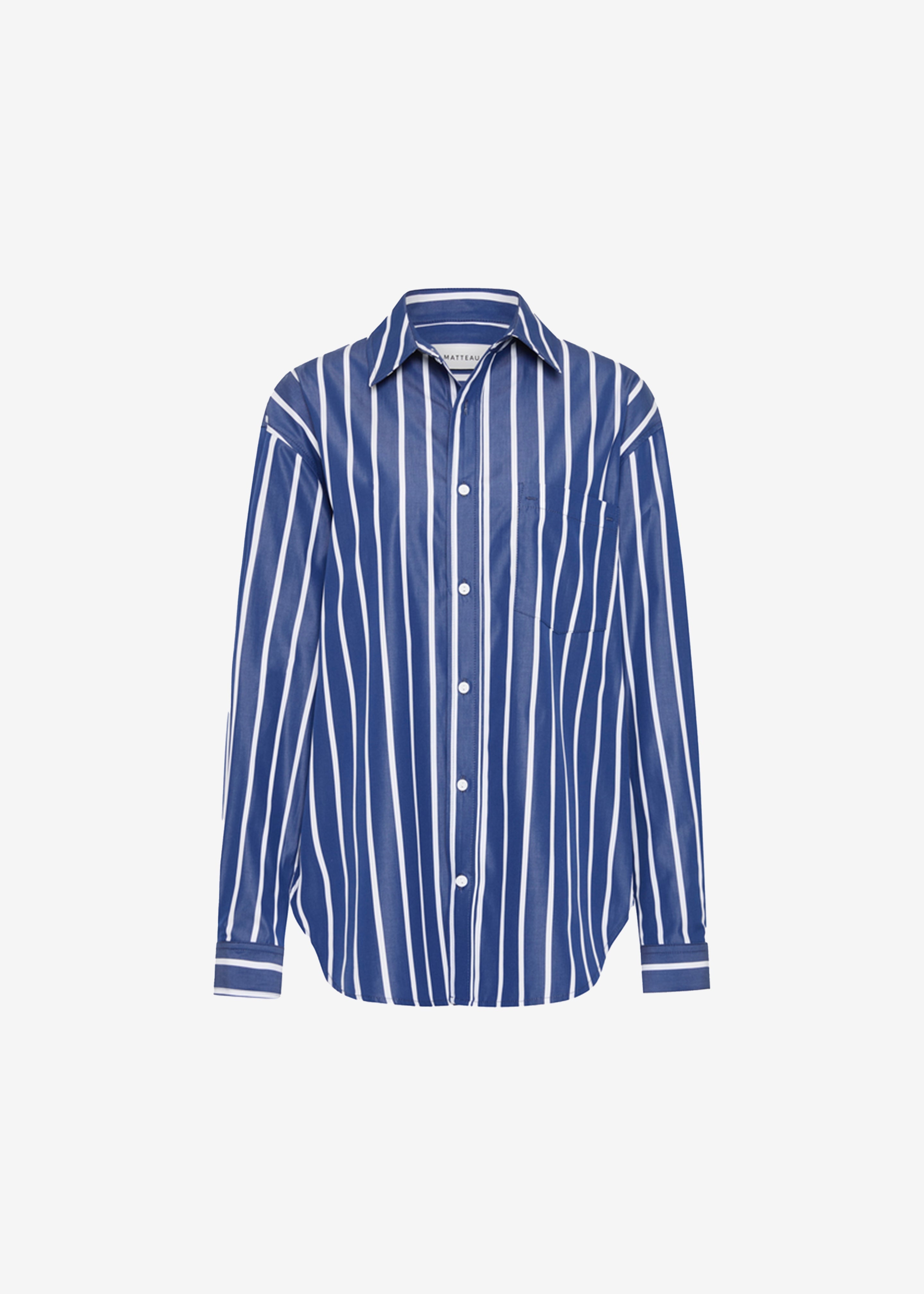 Matteau Classic Stripe Shirt - Marine Stripe - 7