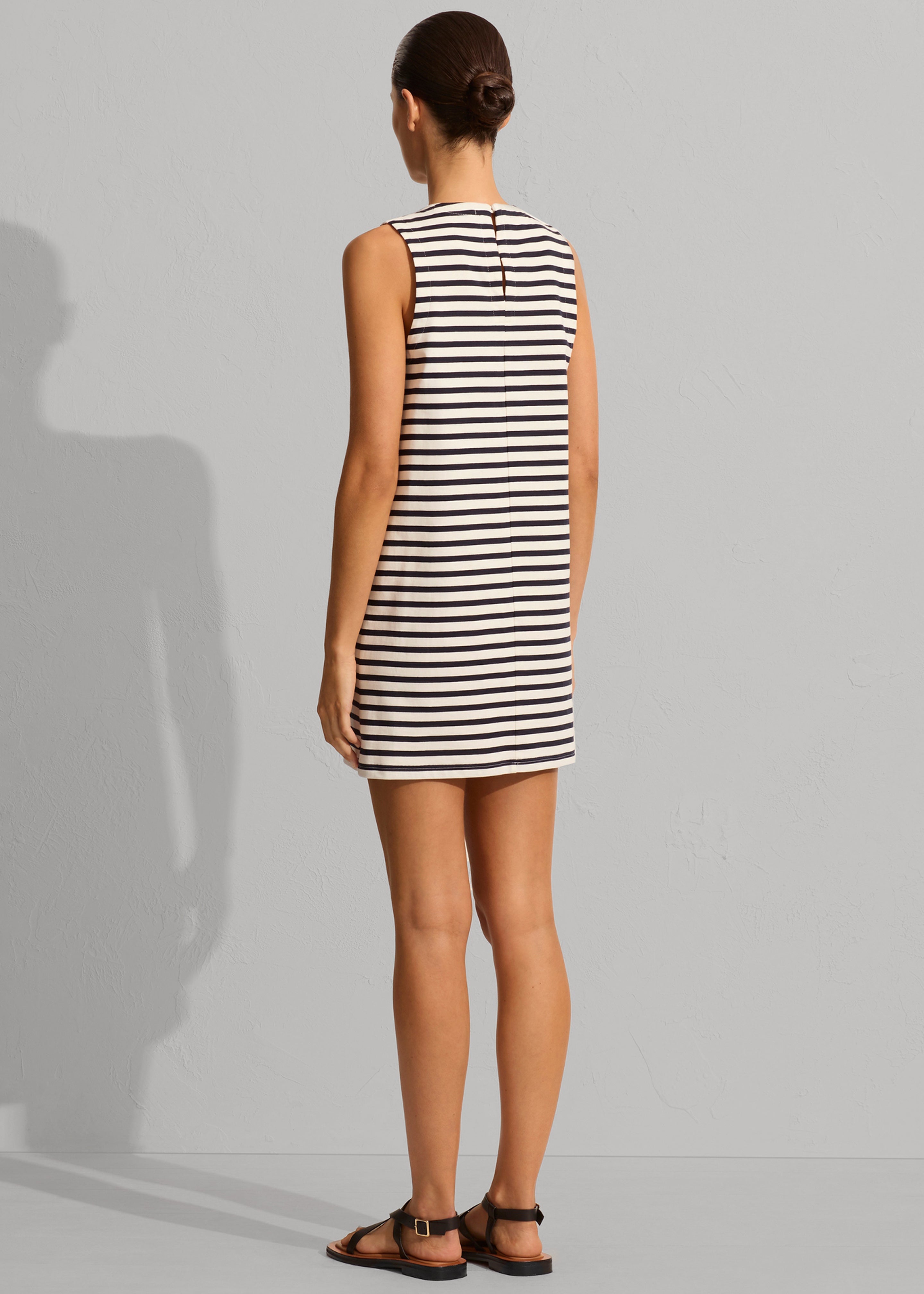 Matteau Stripe Shift Dress - Navy/White - 5