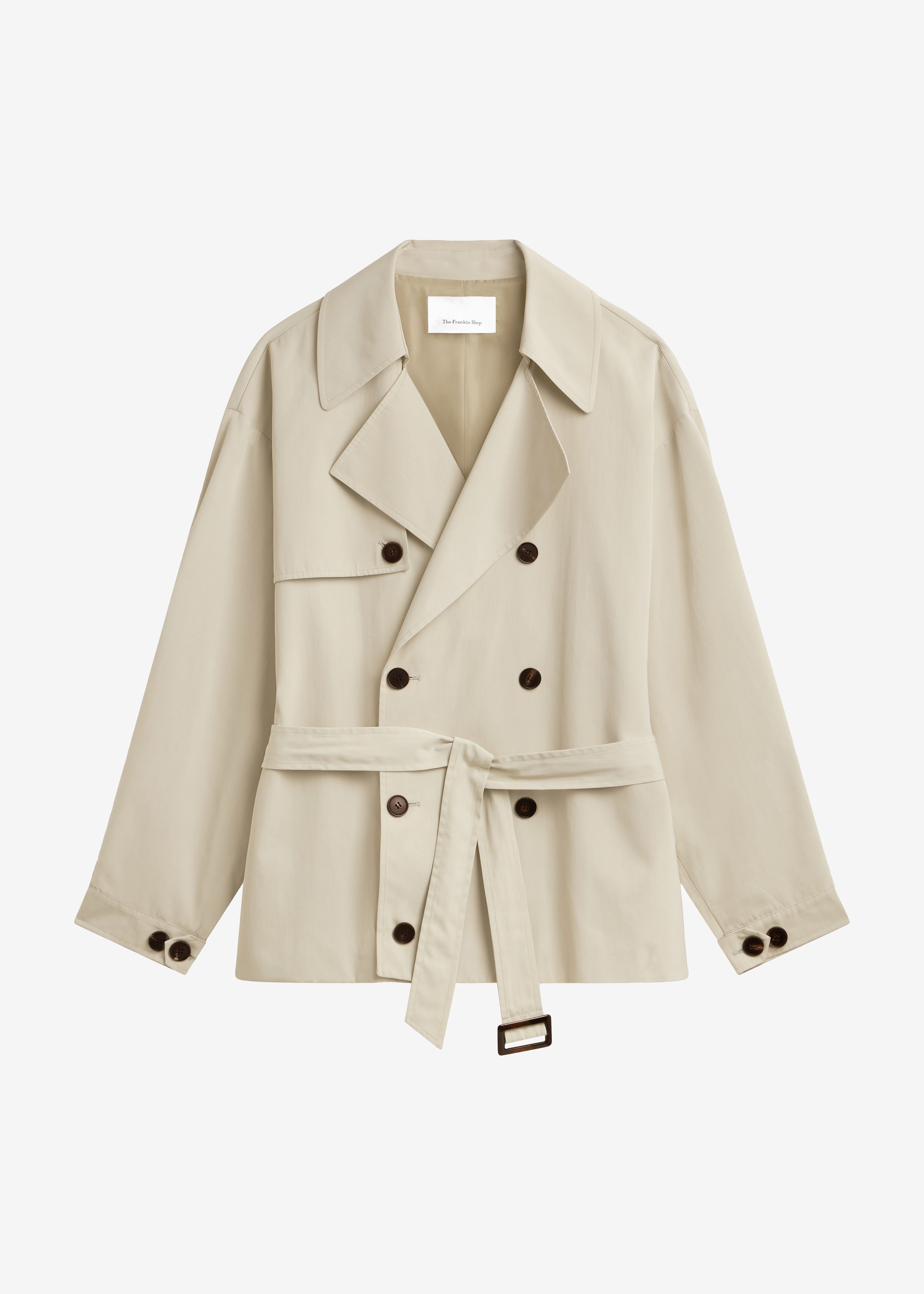 Mavis Oversized Short Trench - Beige - 6
