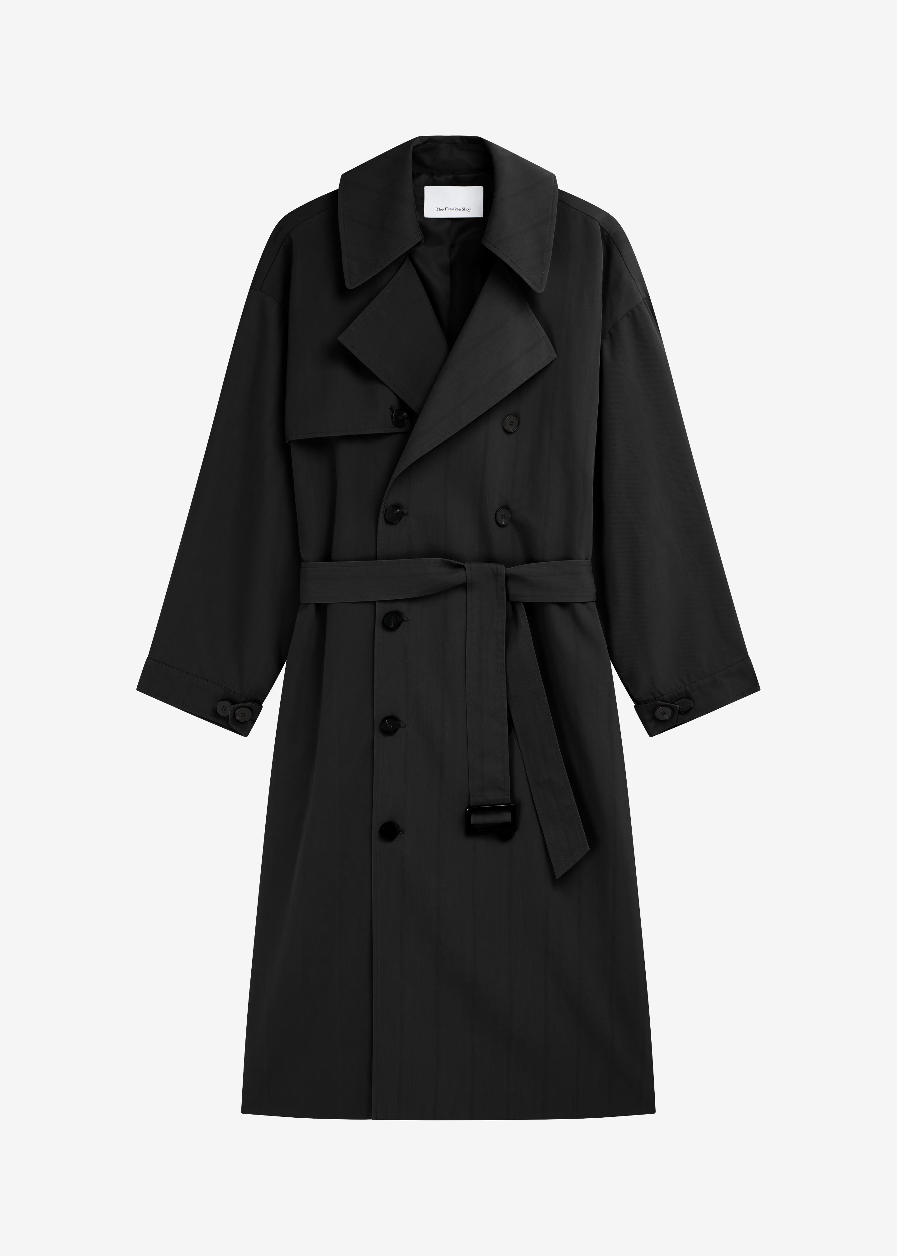 Mavis Oversized Trench - Black - 8