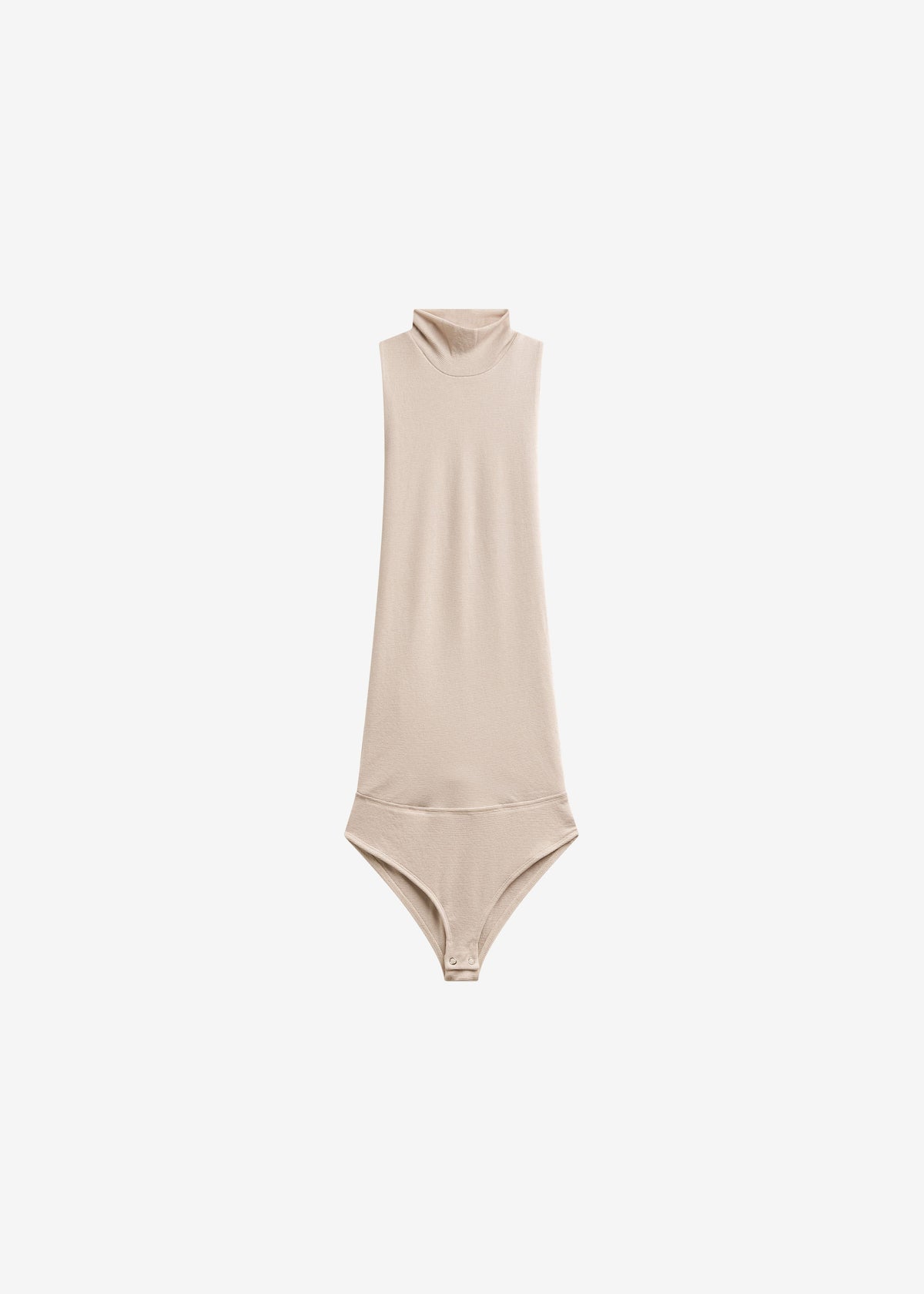 Maxen Mock Neck Bodysuit - Beige - 8
