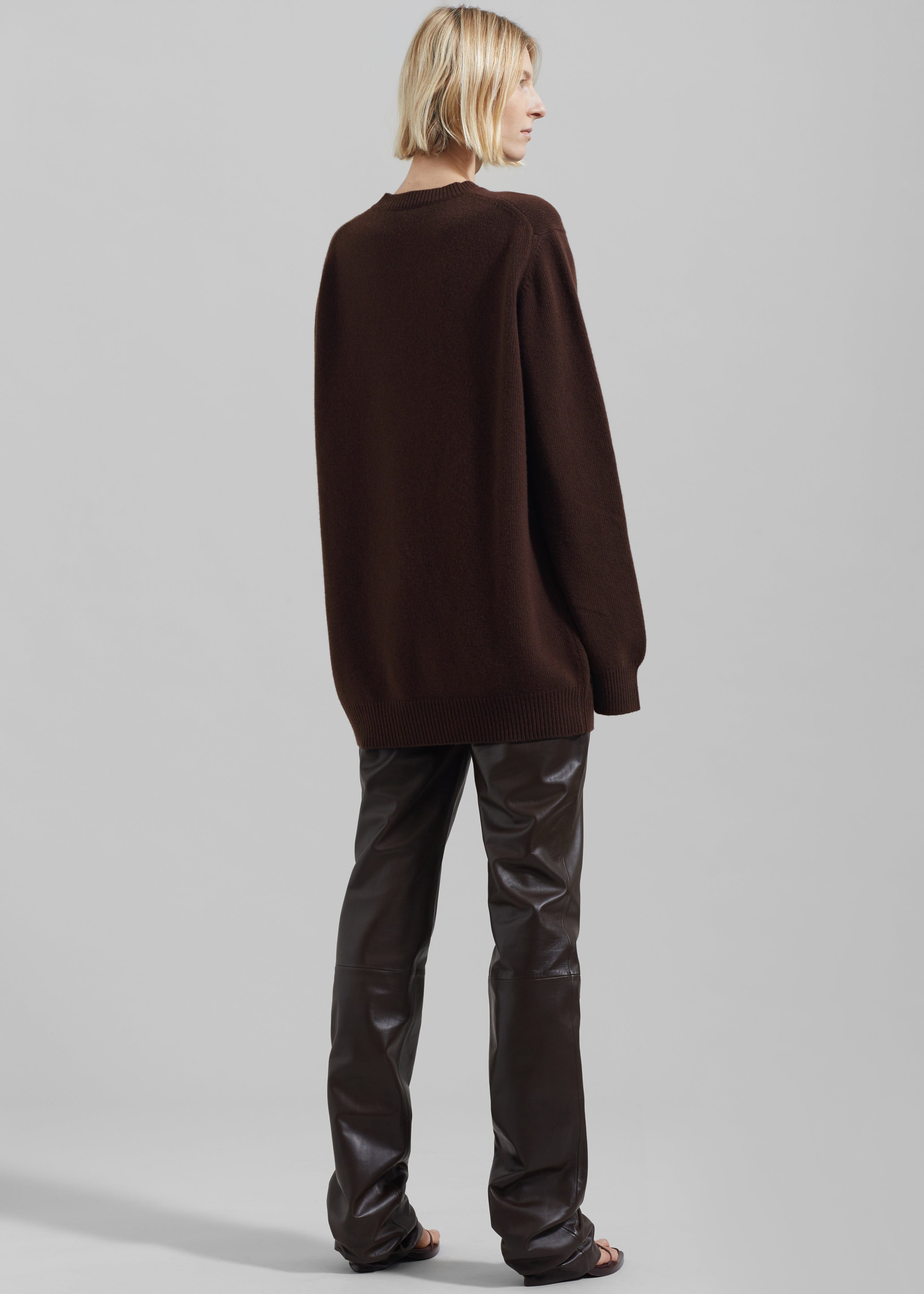 Maxime Knit Sweater Dress - Brown - 11