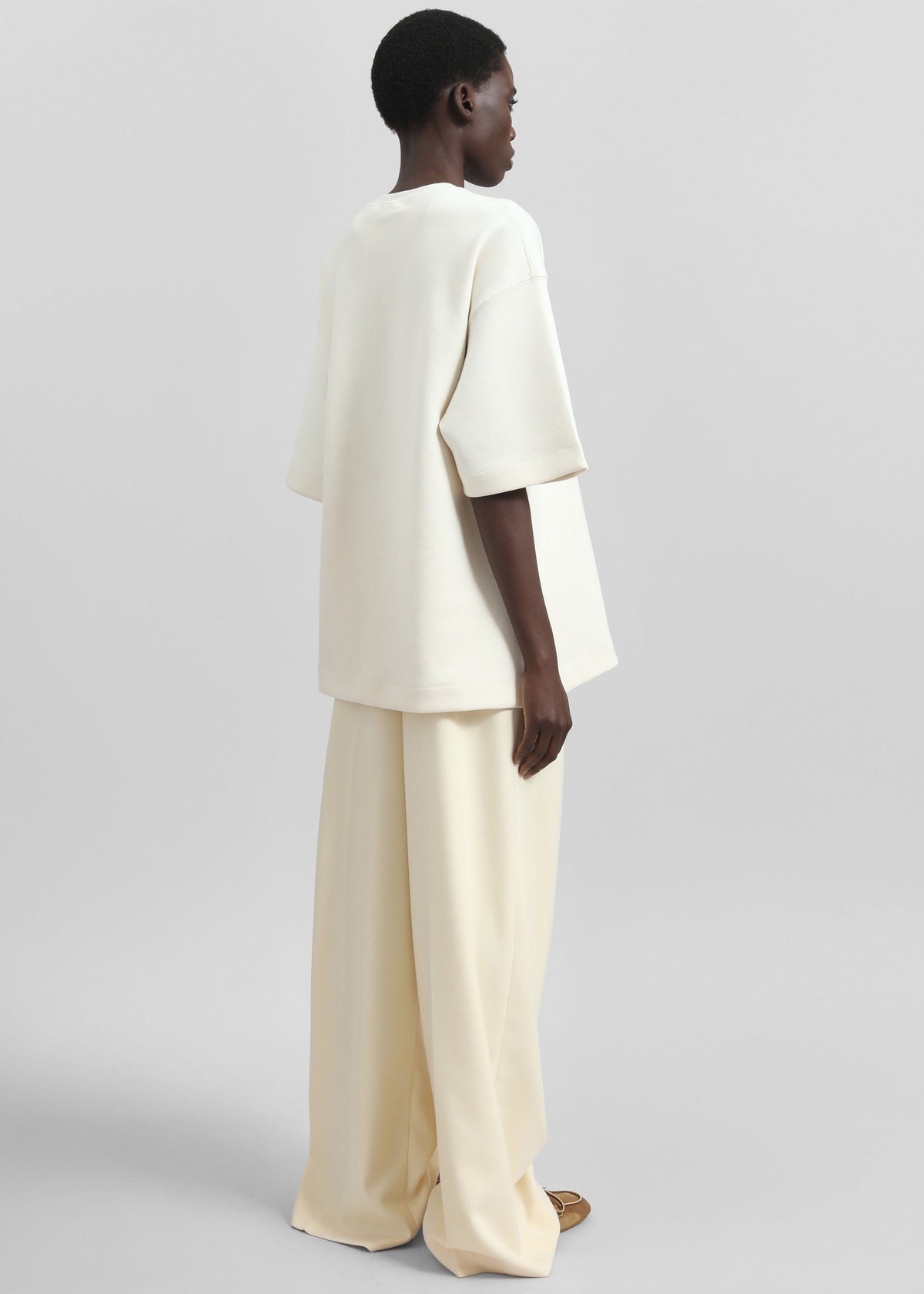 Melor Oversized T-Shirt - Cream - 6